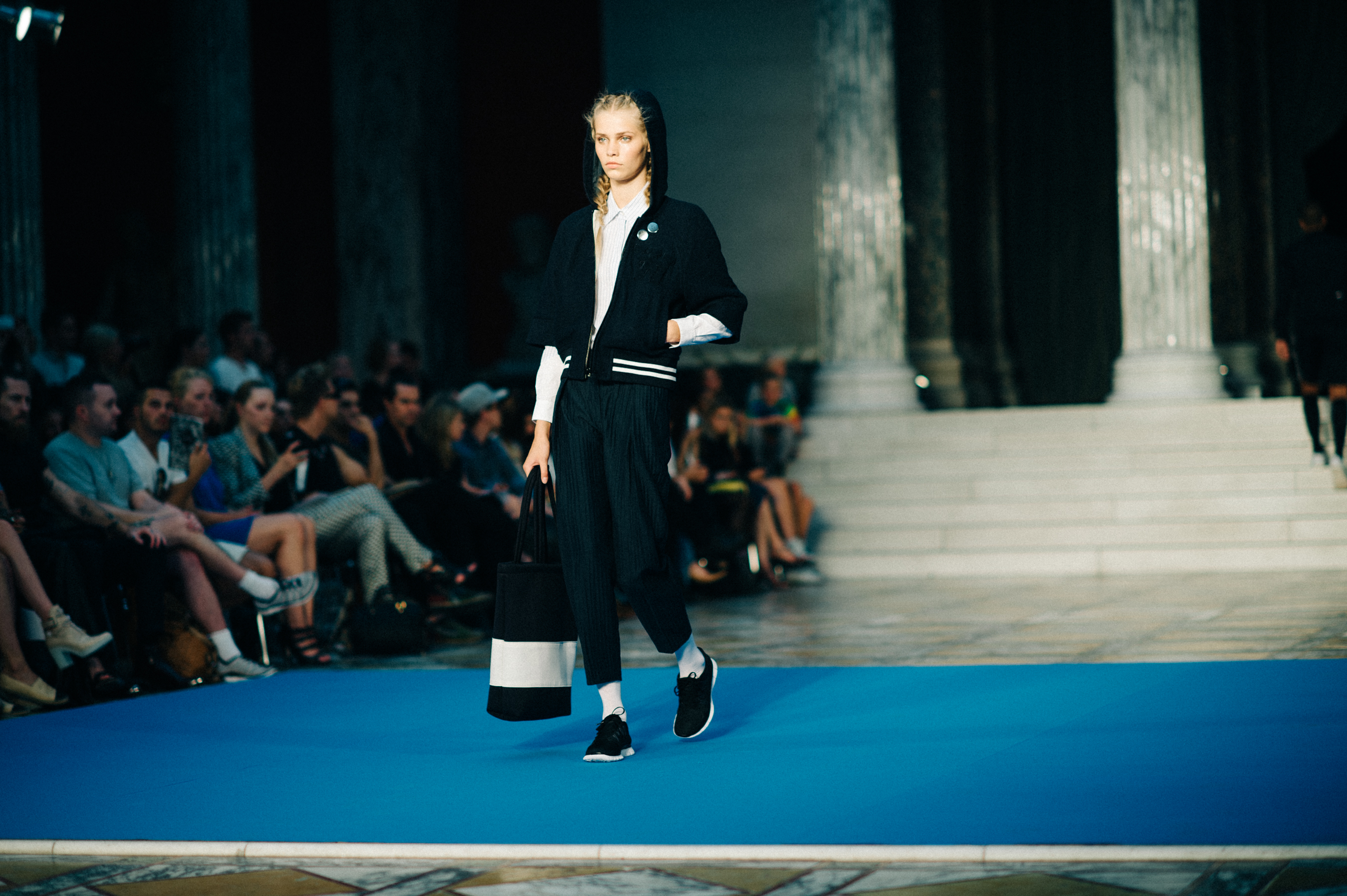 Danish model Kirstin Liljegren runway