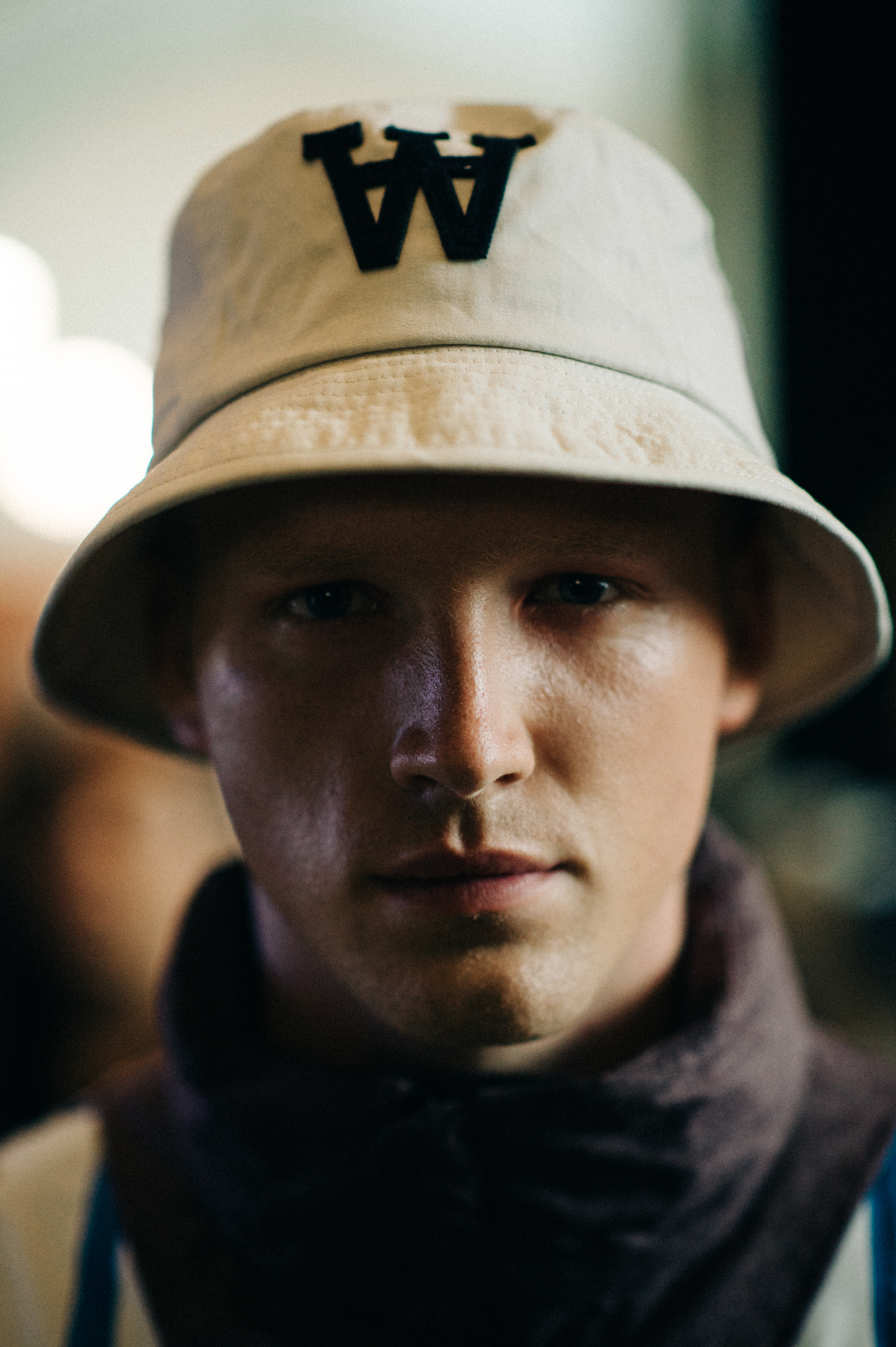 Model model portrait wearing hat