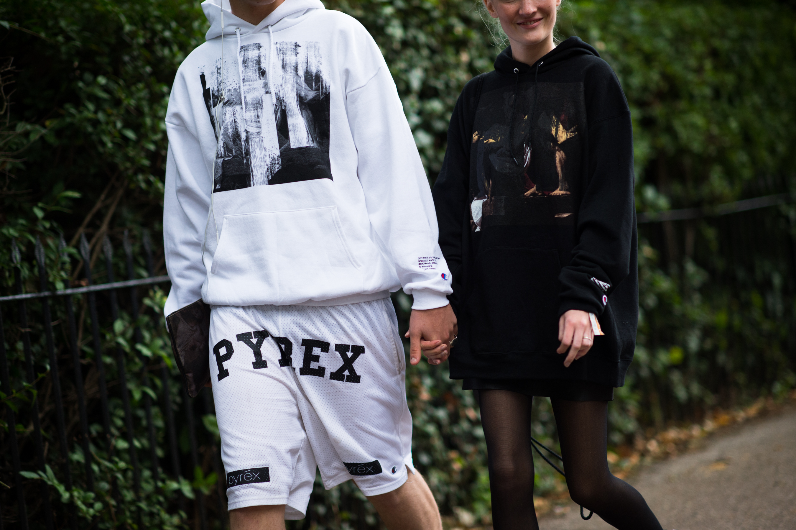 Man and woman wearing Pyrex