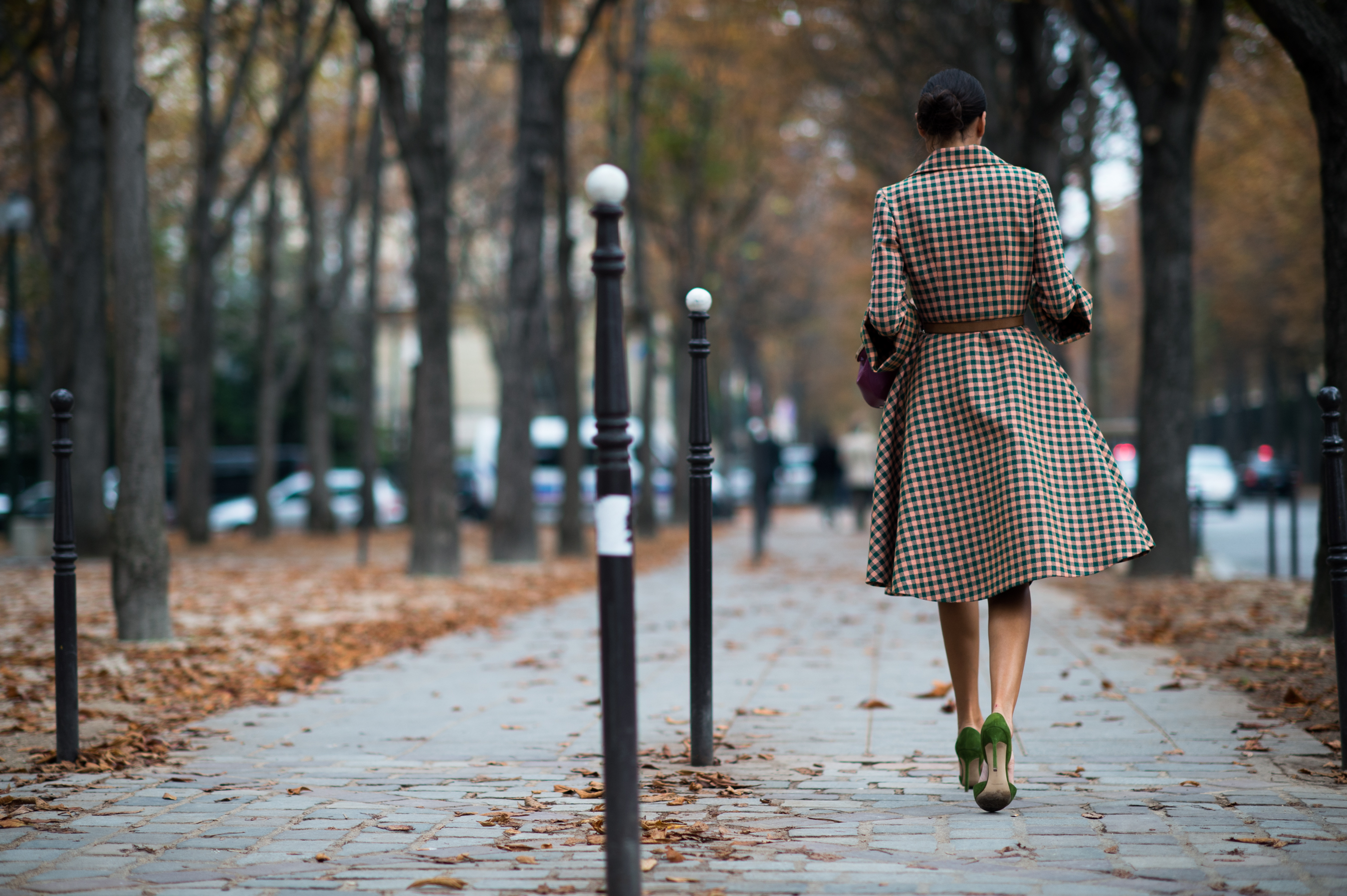 W Magazine contributor wearing dress