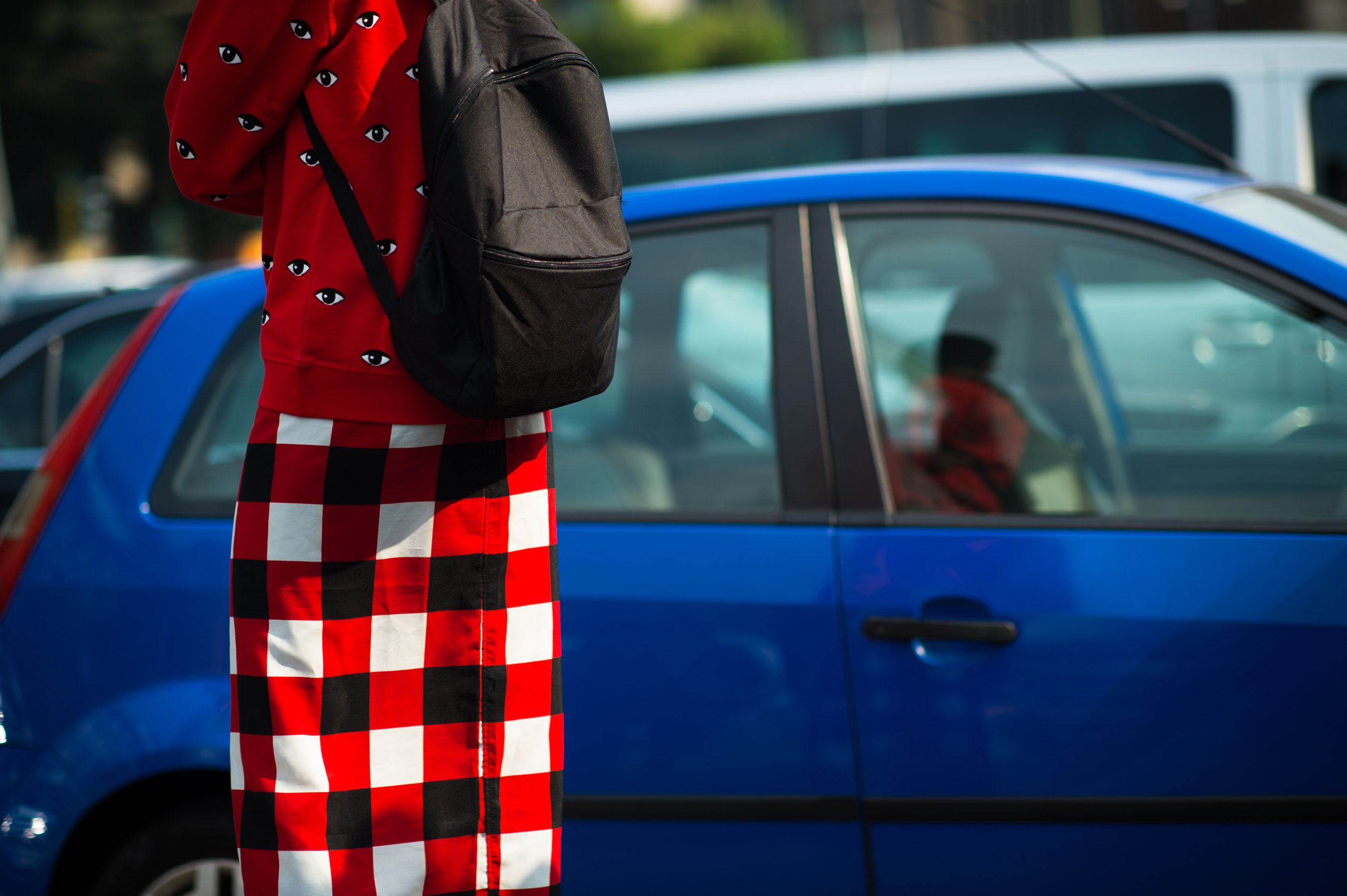 Indonesian man wearing Kenzo and plaid