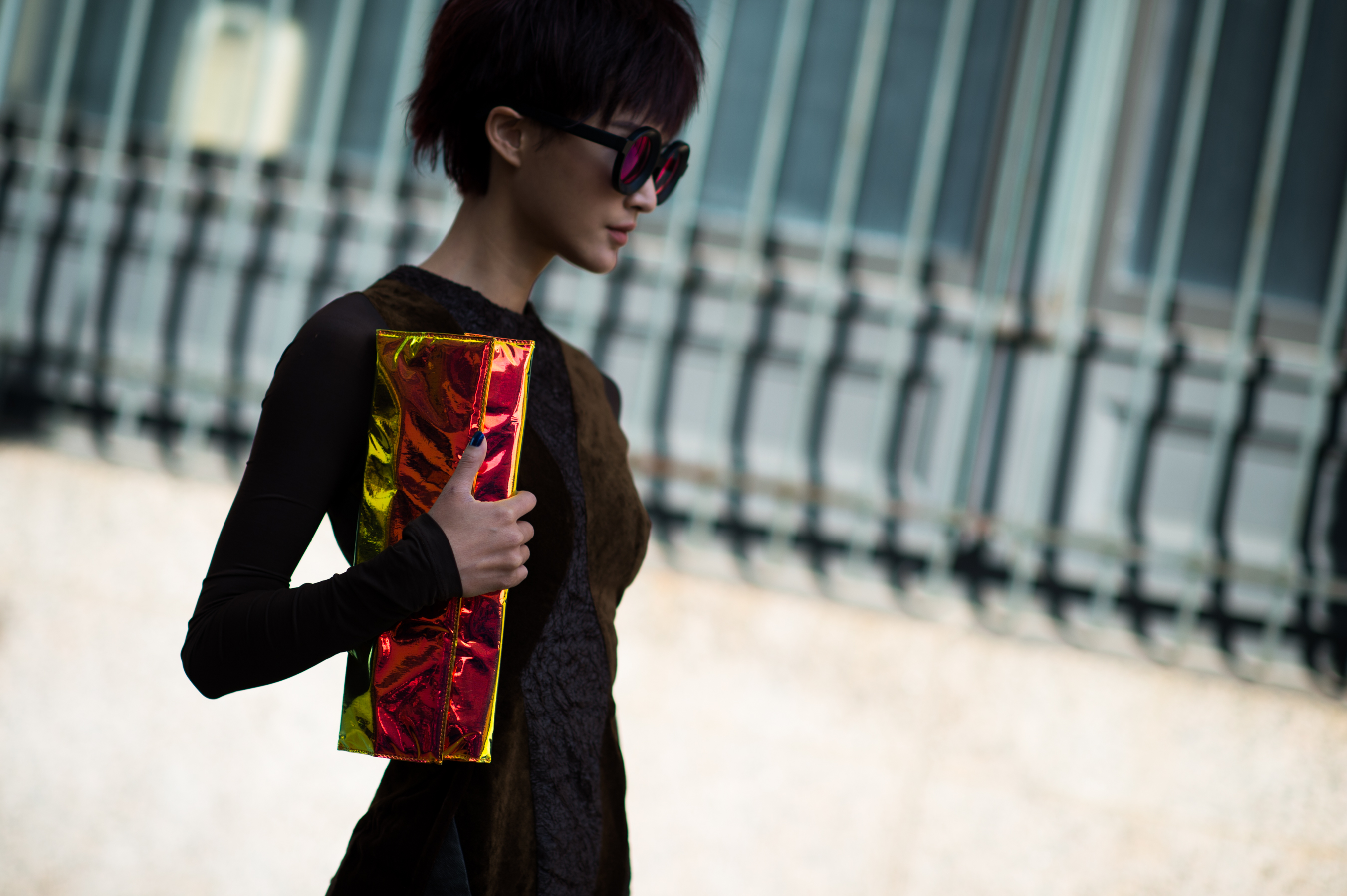 Chinese woman wearing Kuboraum Julius sunglasses