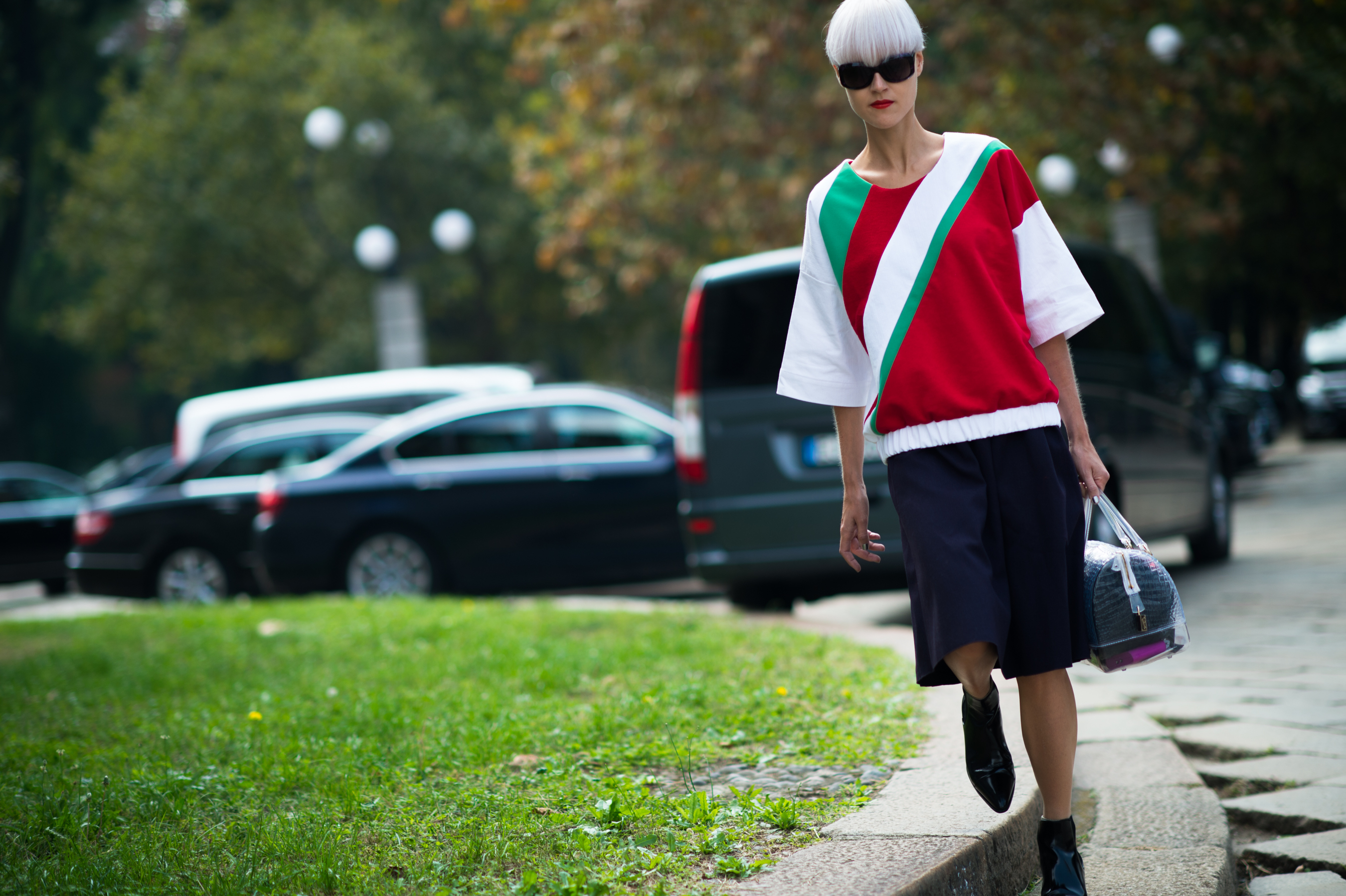 Dutch blogger carrying Furla bag