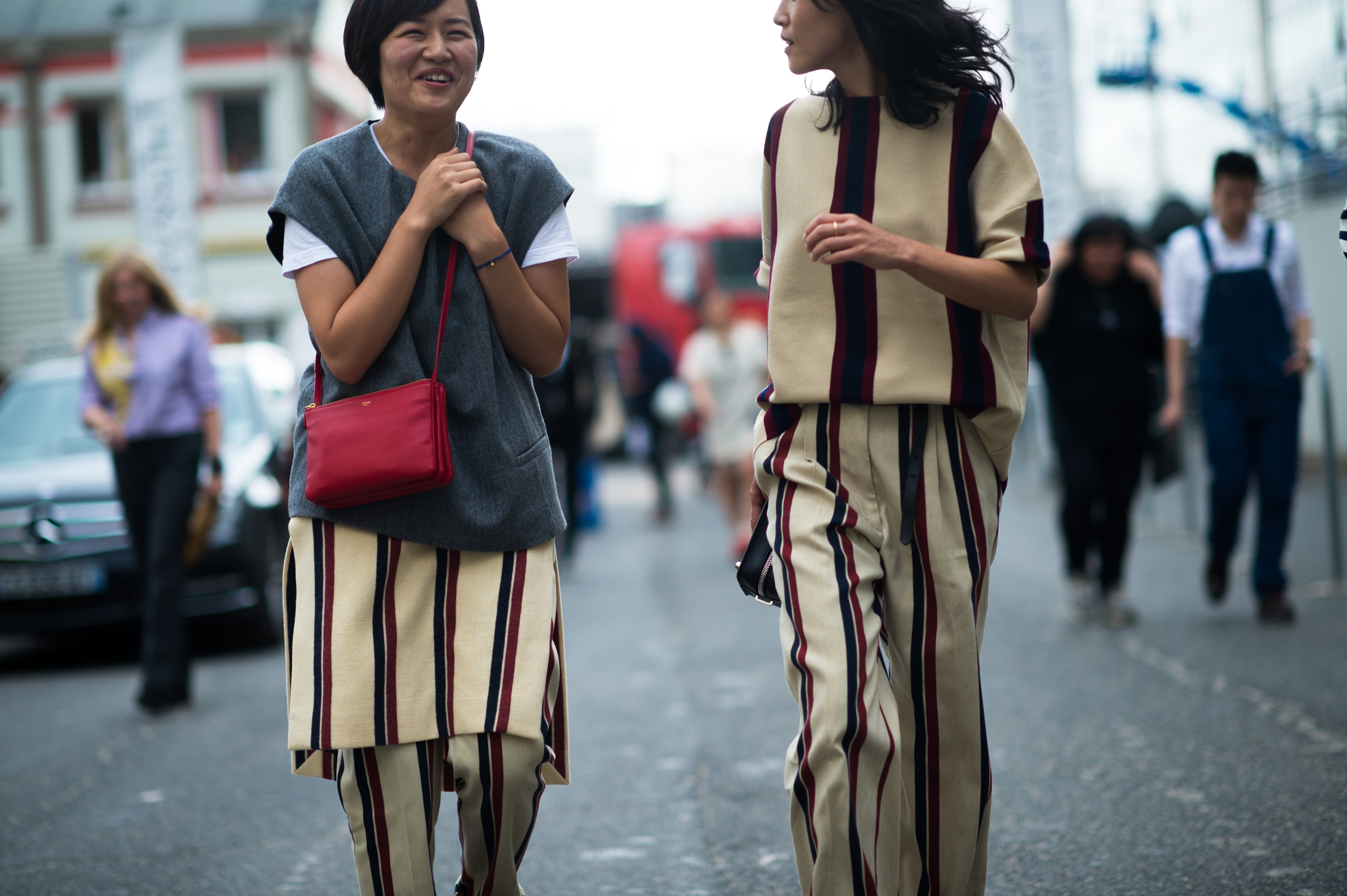 Two Japanese women wearing Dries van Noten