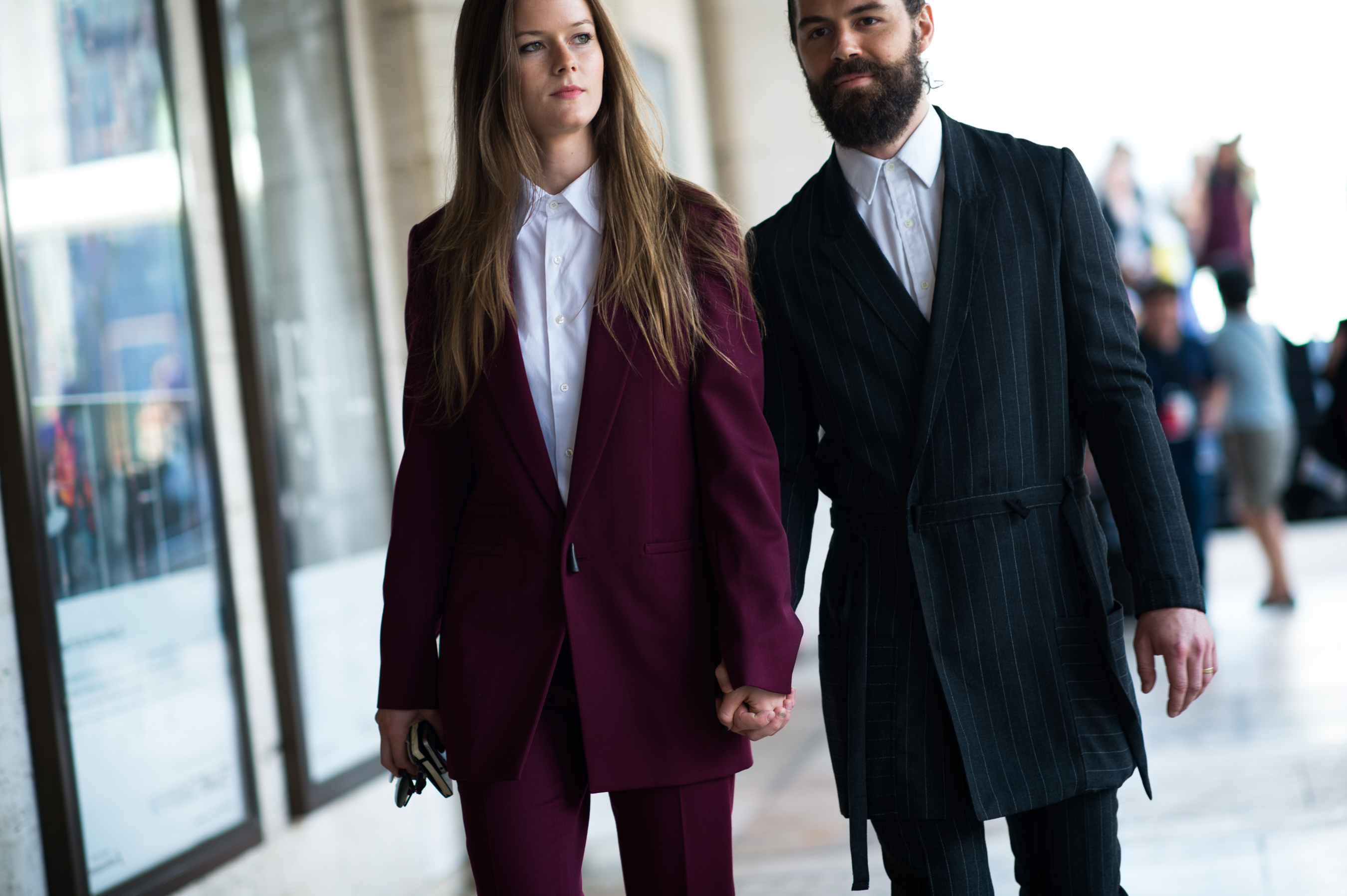 Husband and Wife wearing suits