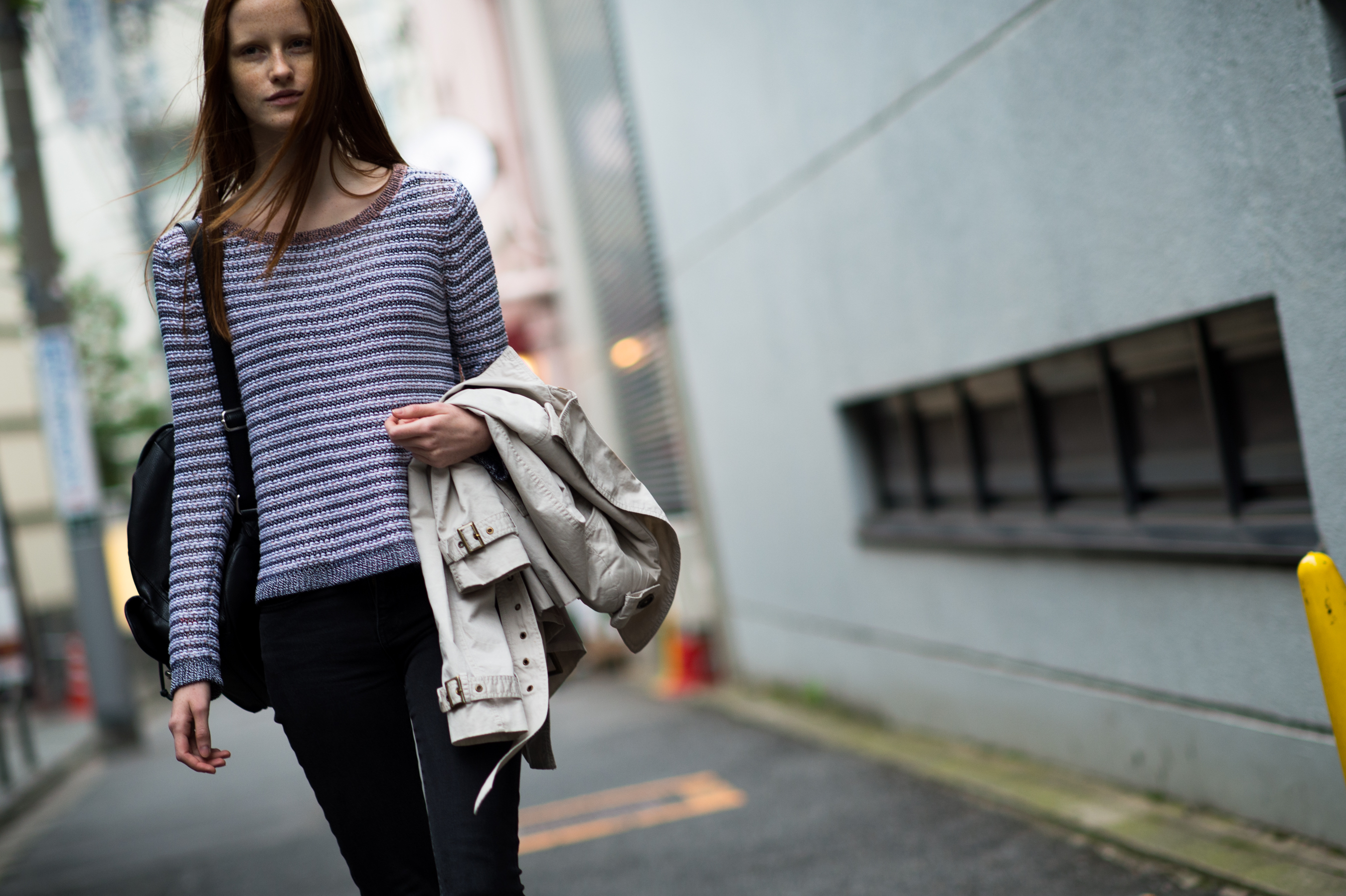 Polish redhead model in Japan