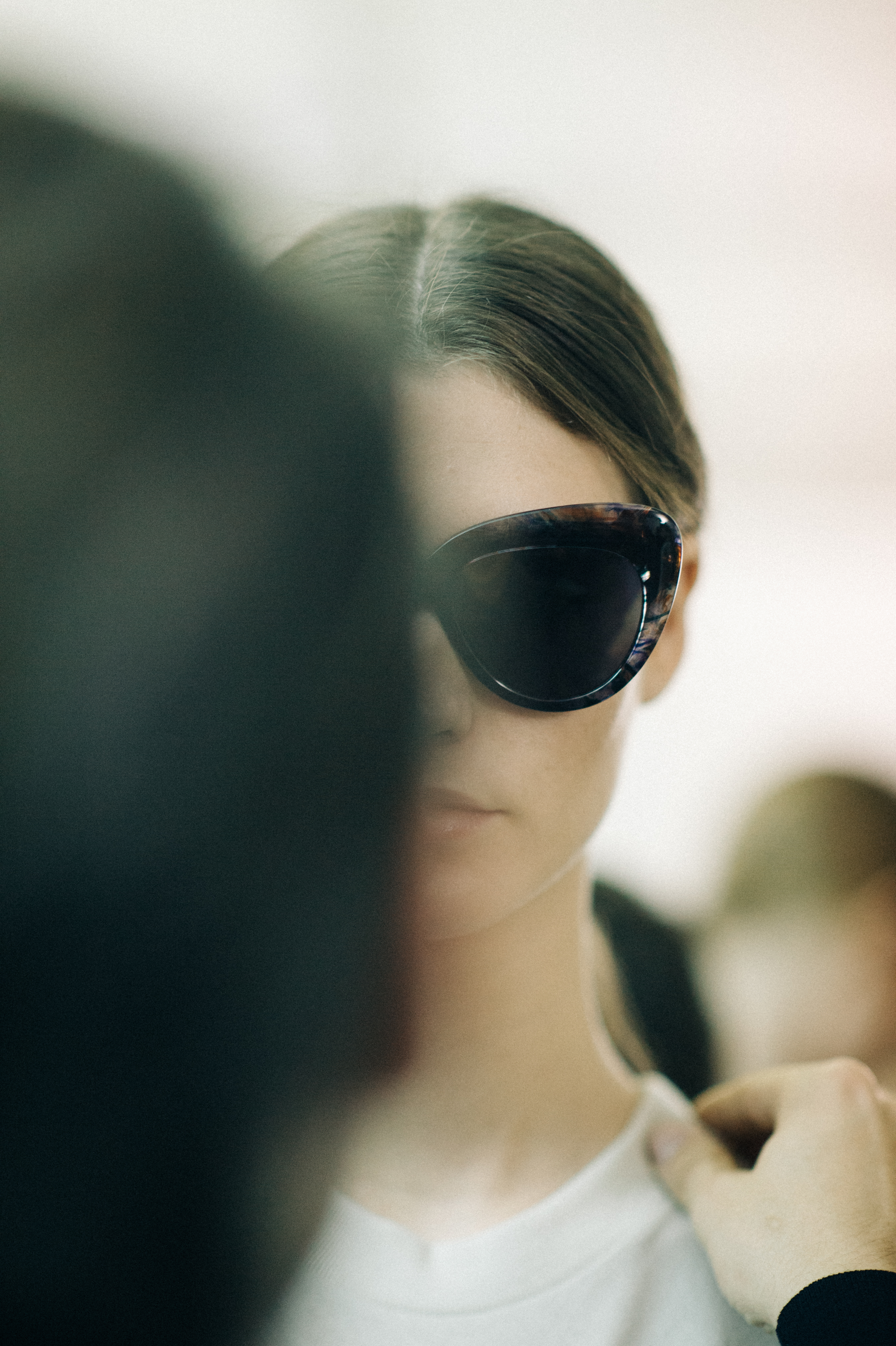French model Manon Leloup wearing Mykita