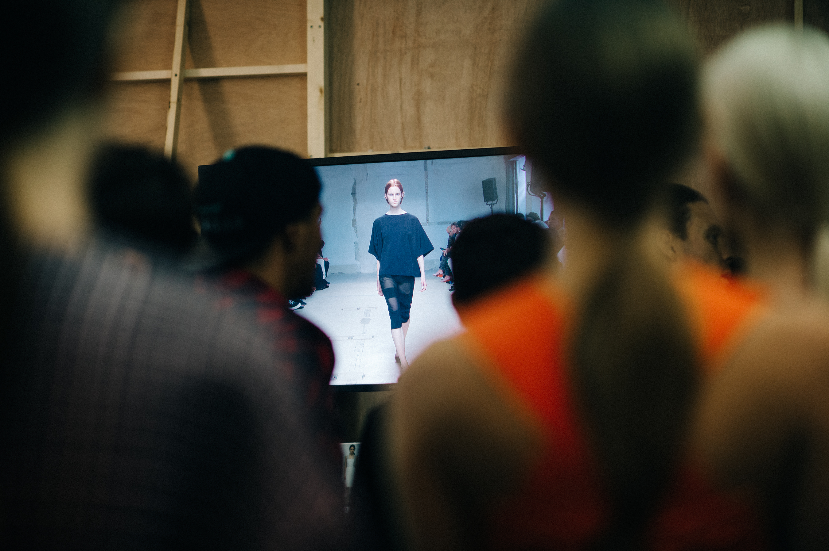 Watching Magdalena Jasek on TV Monitor