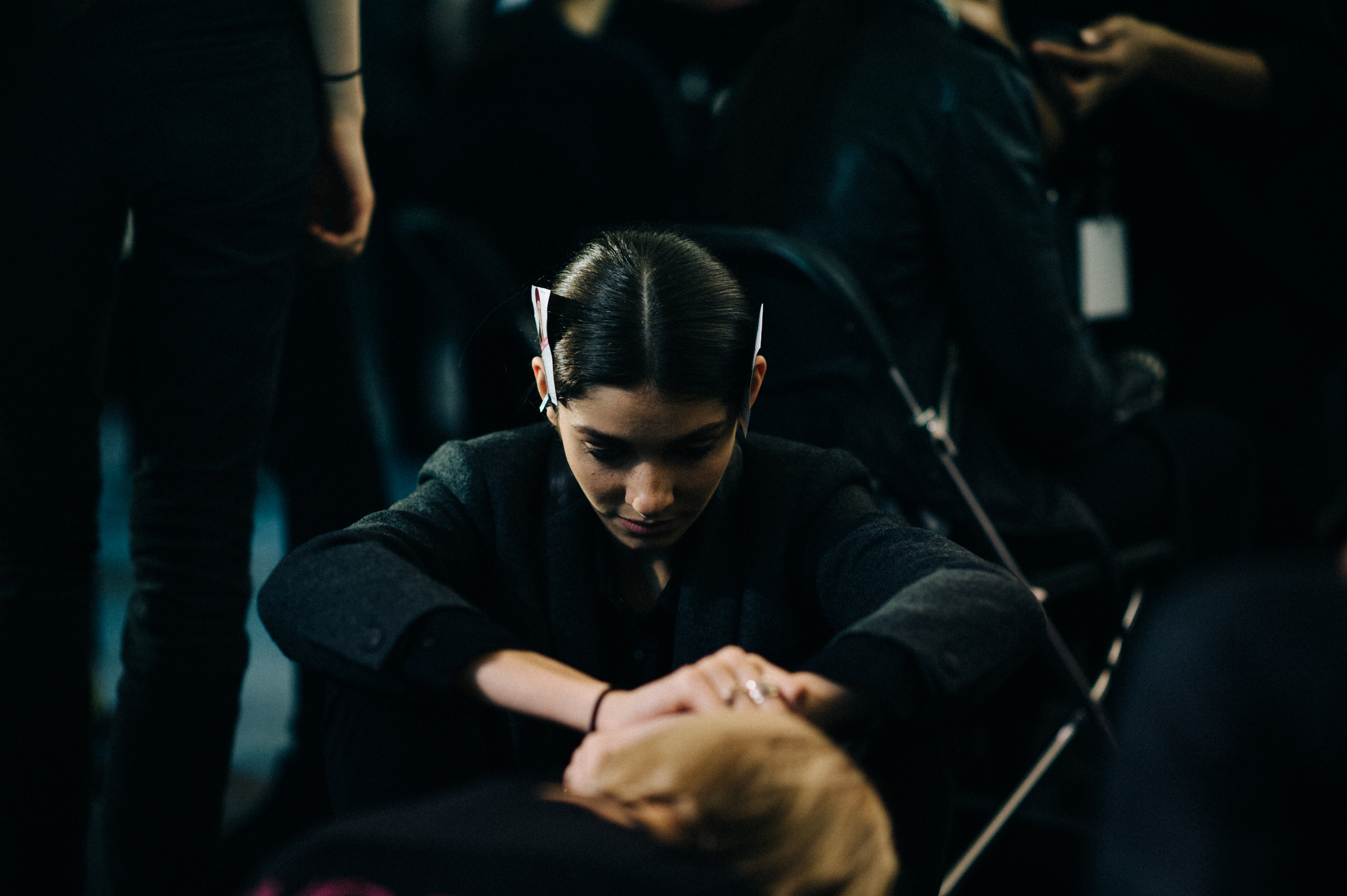 Model Mureal Beal before show