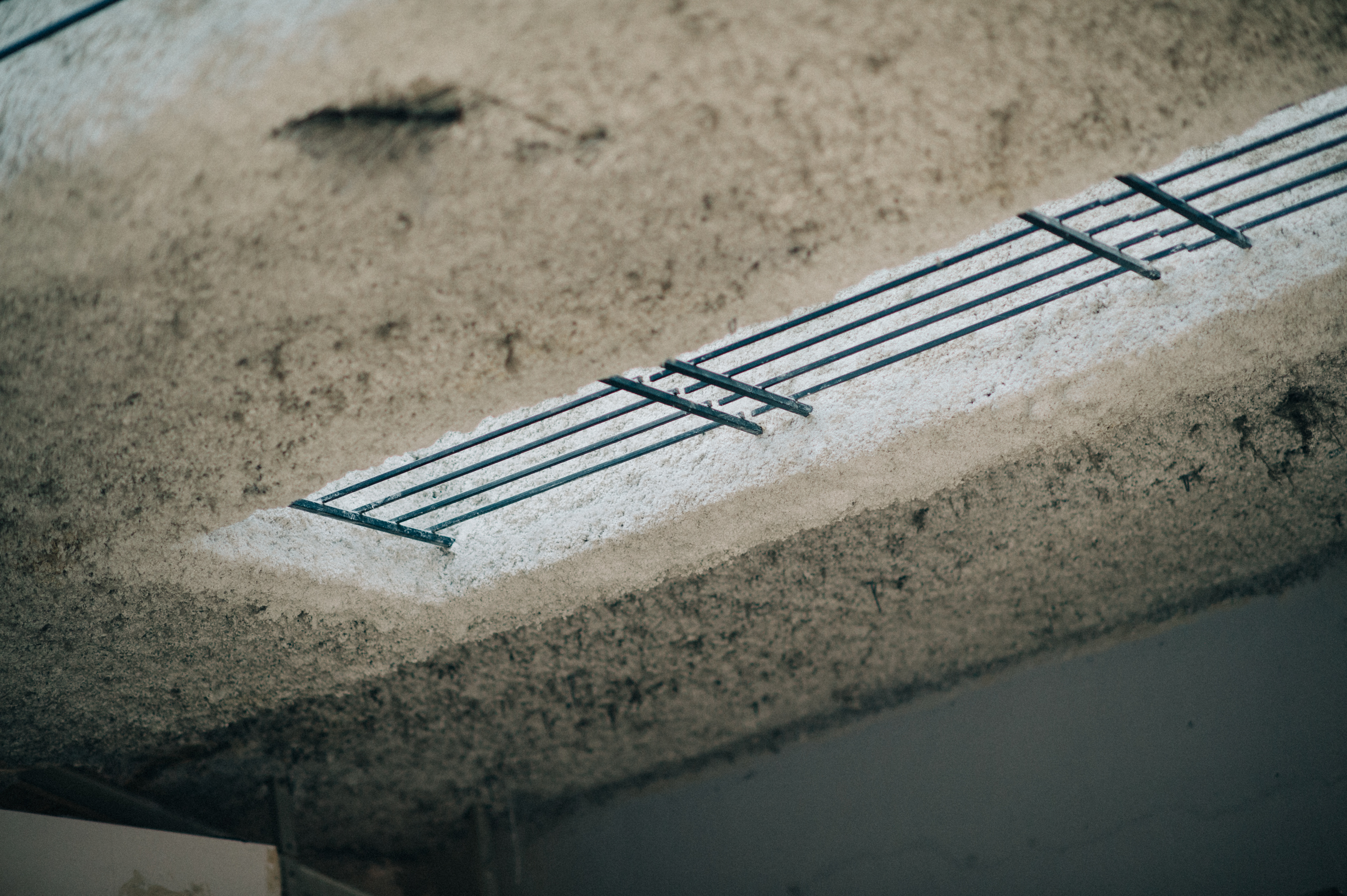 Building detail at fashion show venue