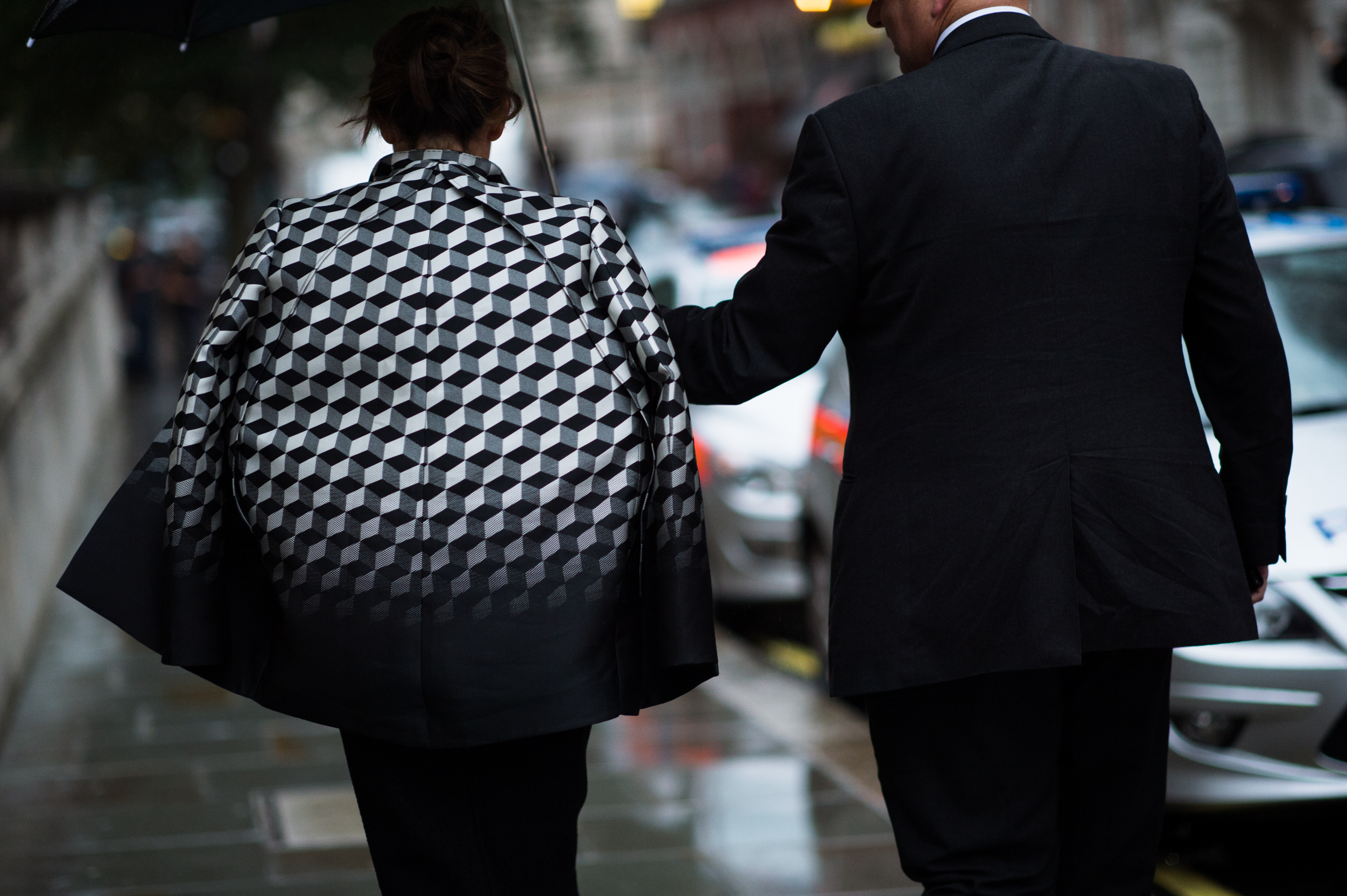 Woman wearing Pierry Hardy jacket