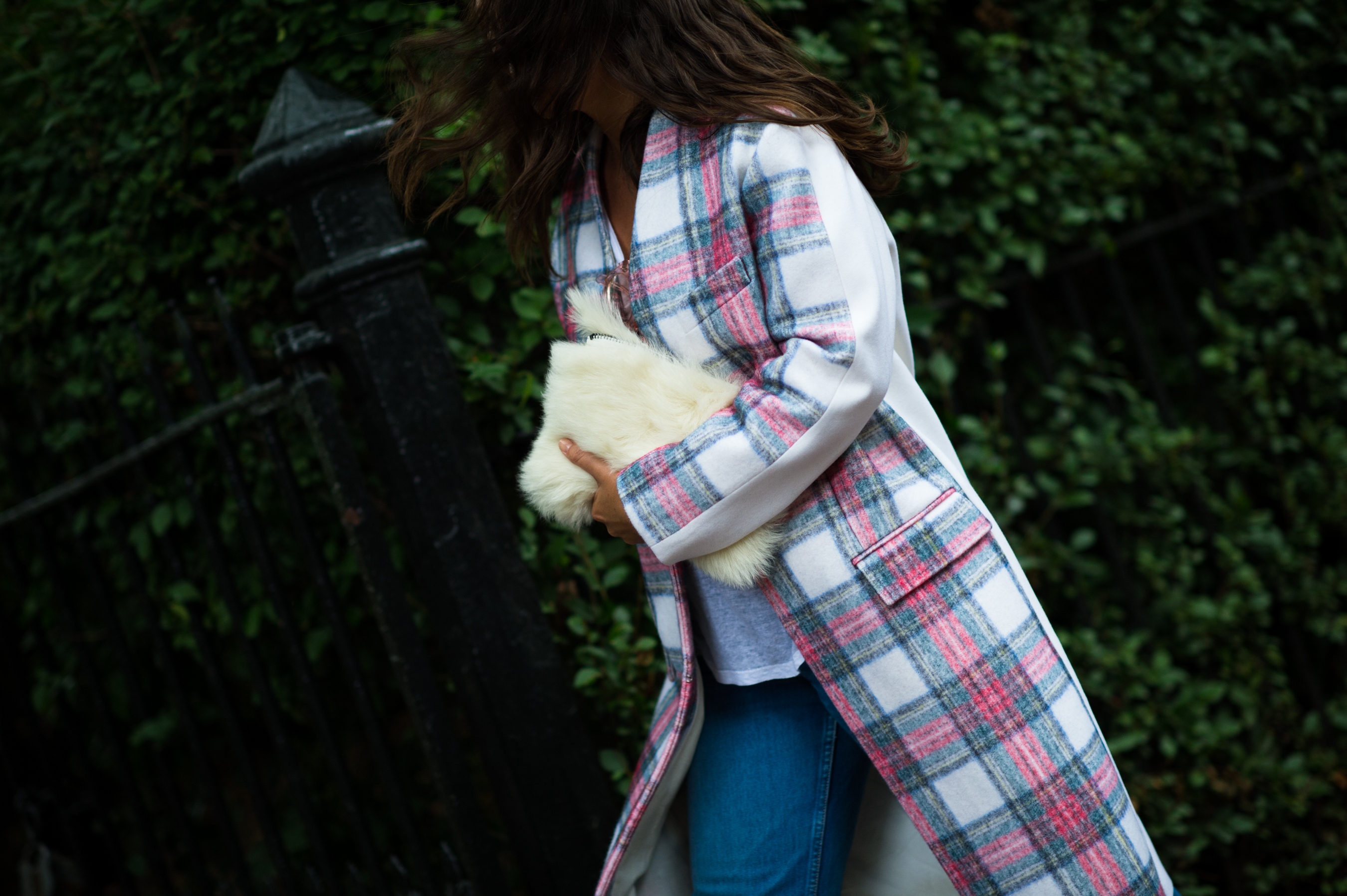 Jess Blanch wearing Stella McCartney coat