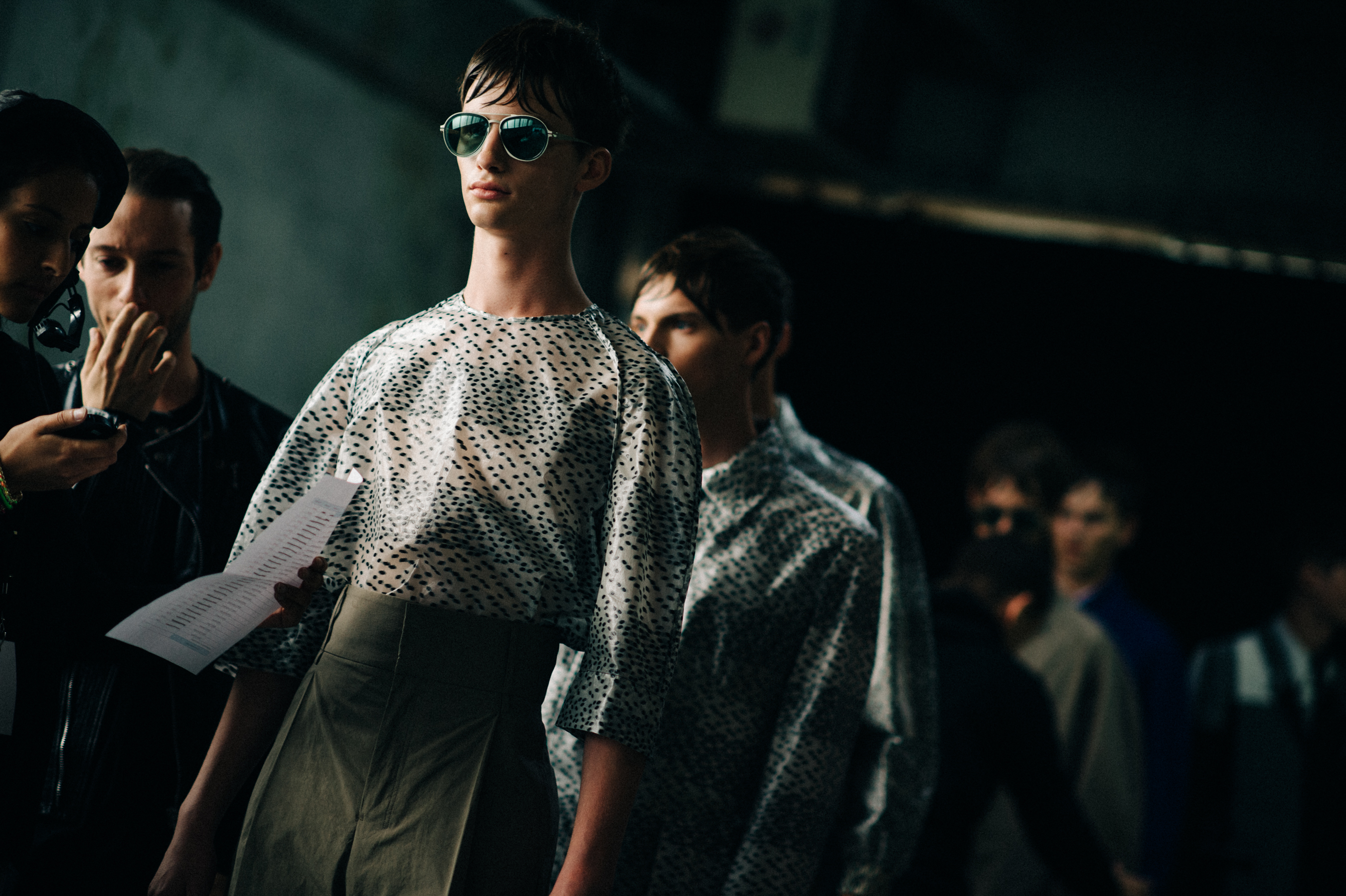 Male model Jan Purski in Mykita