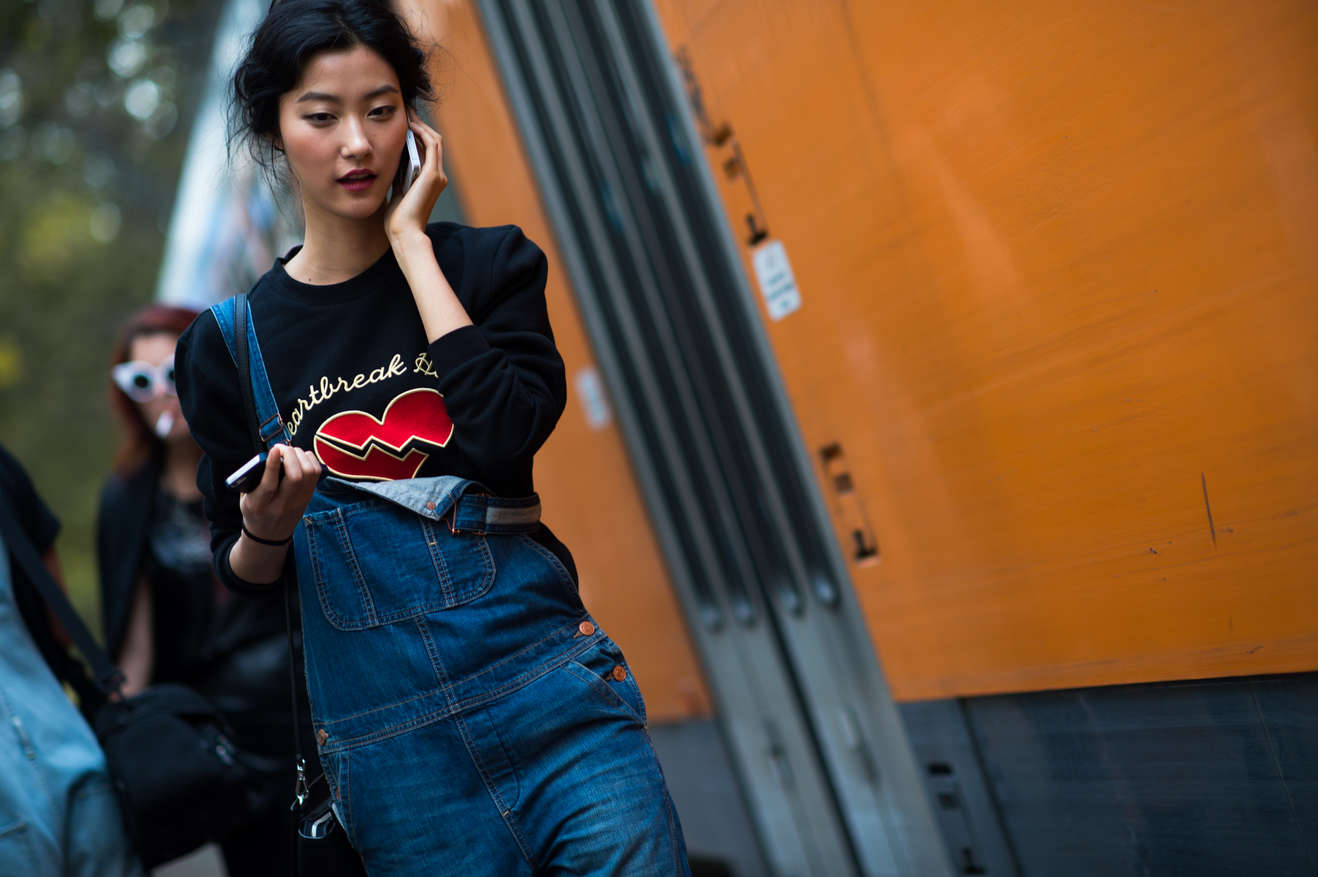 South Korean model wearing Opening Ceremony