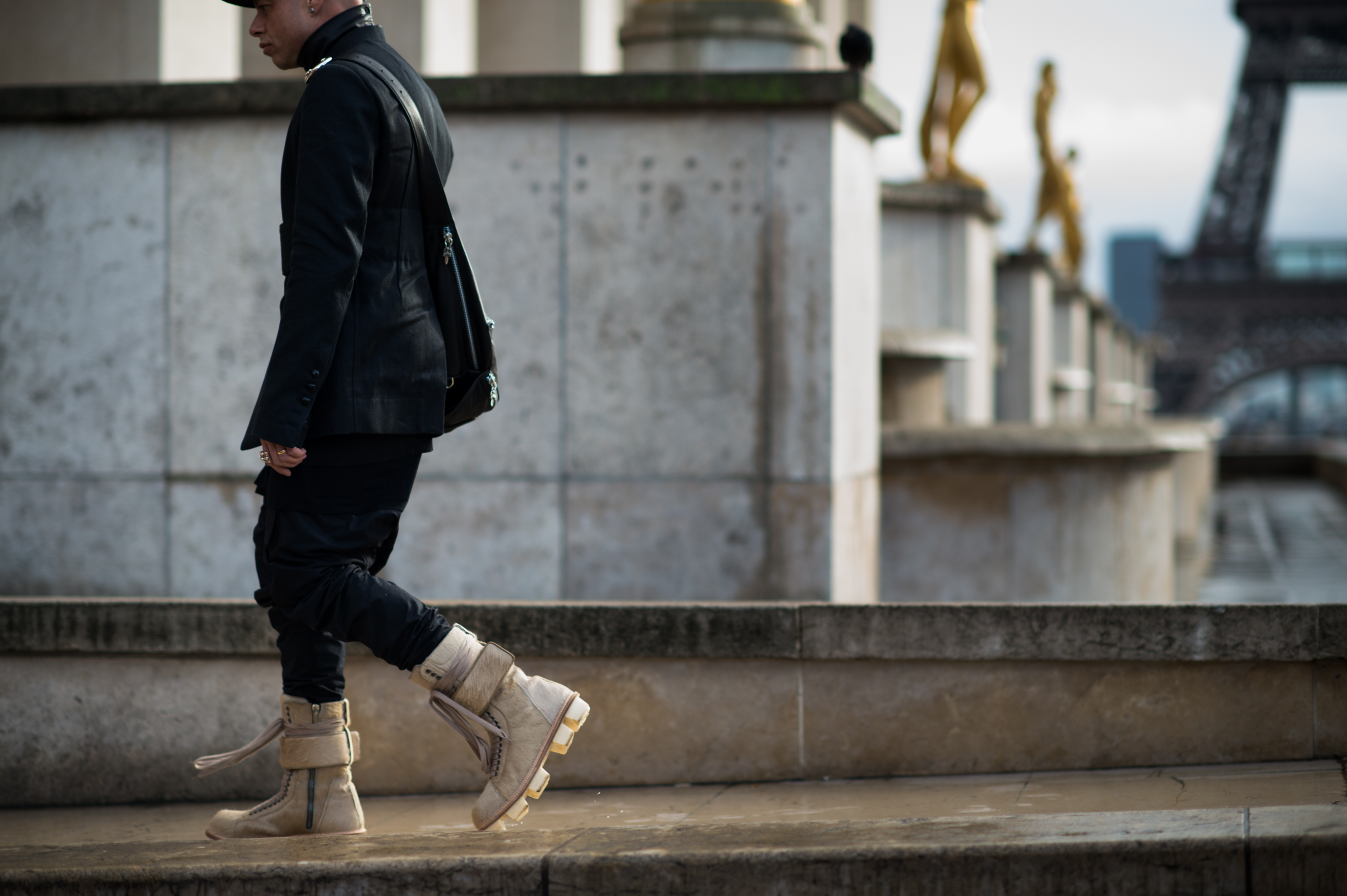 Man wearing all Rick Owens