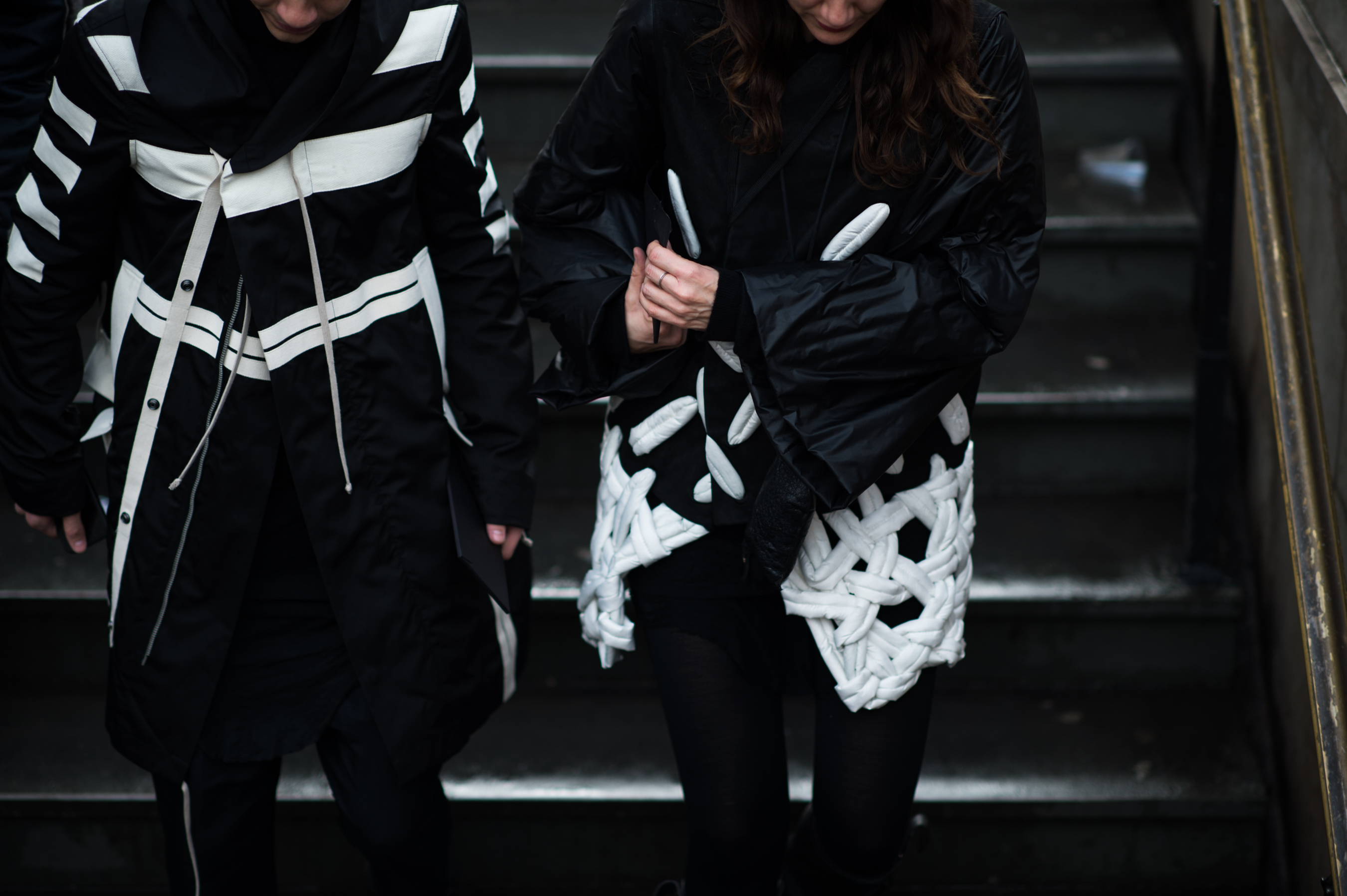 Man and Woman wearing Rick Owens