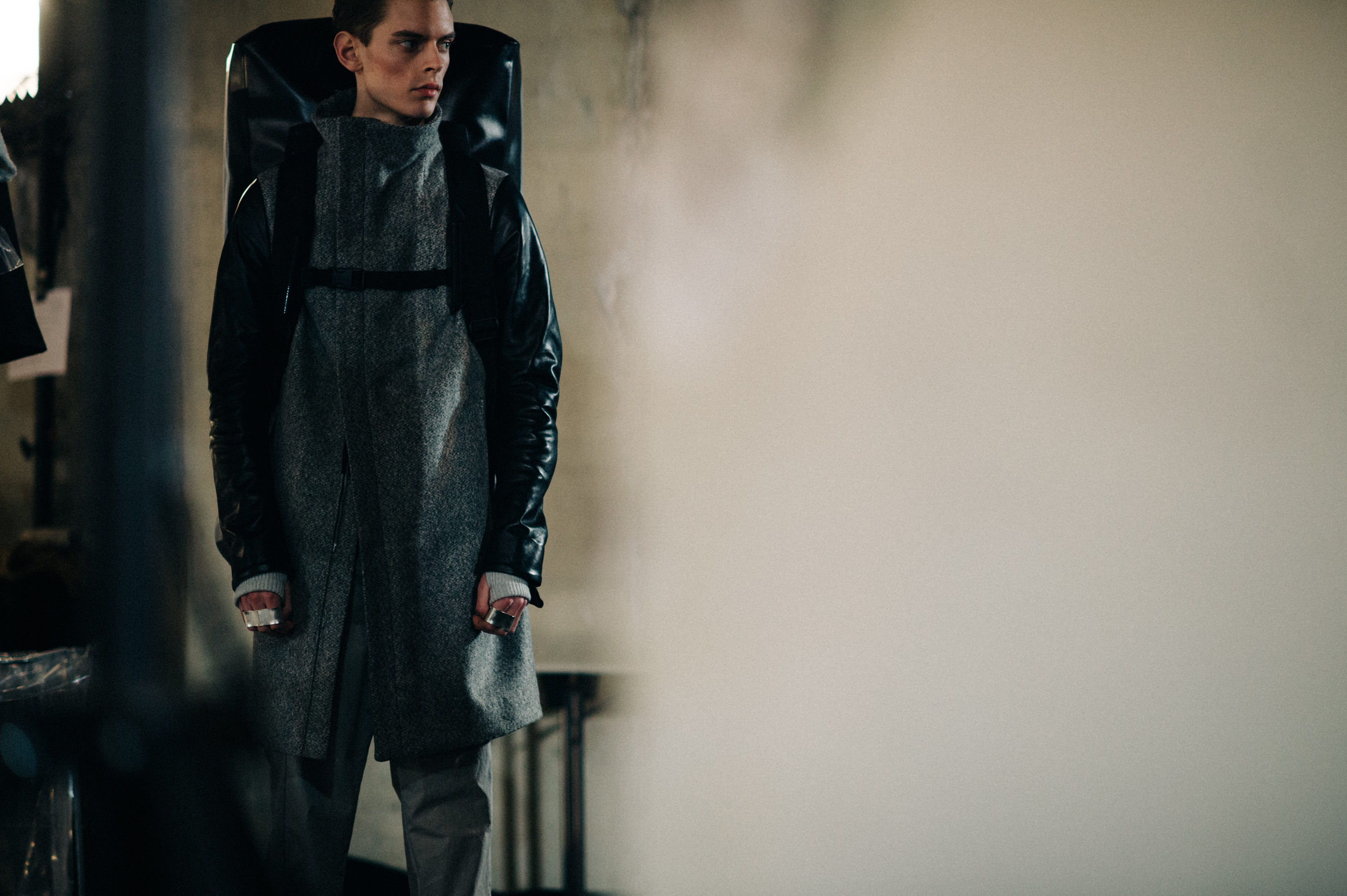 Dan Kling model before fashion show