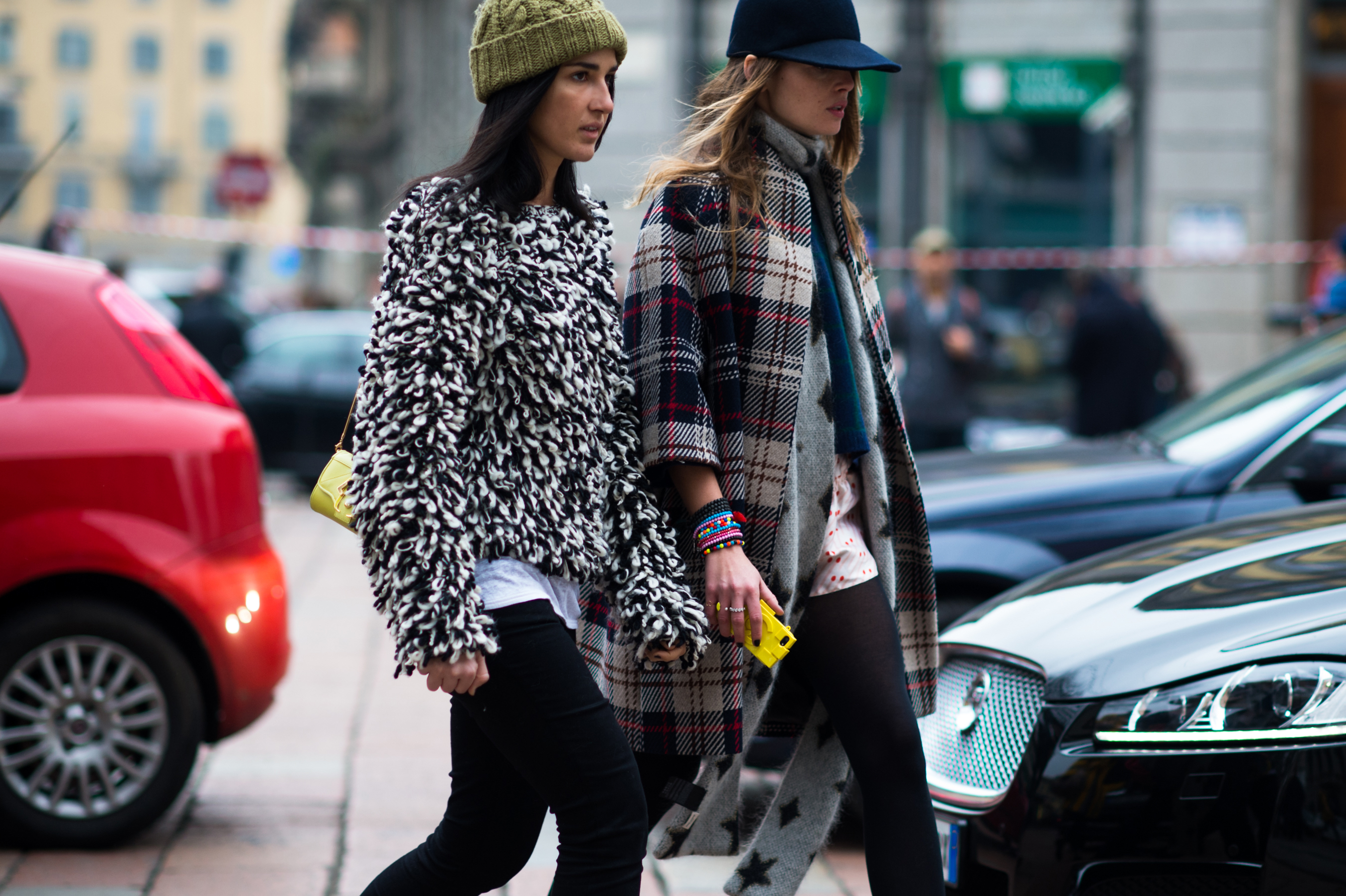 Two italian women after fashion show
