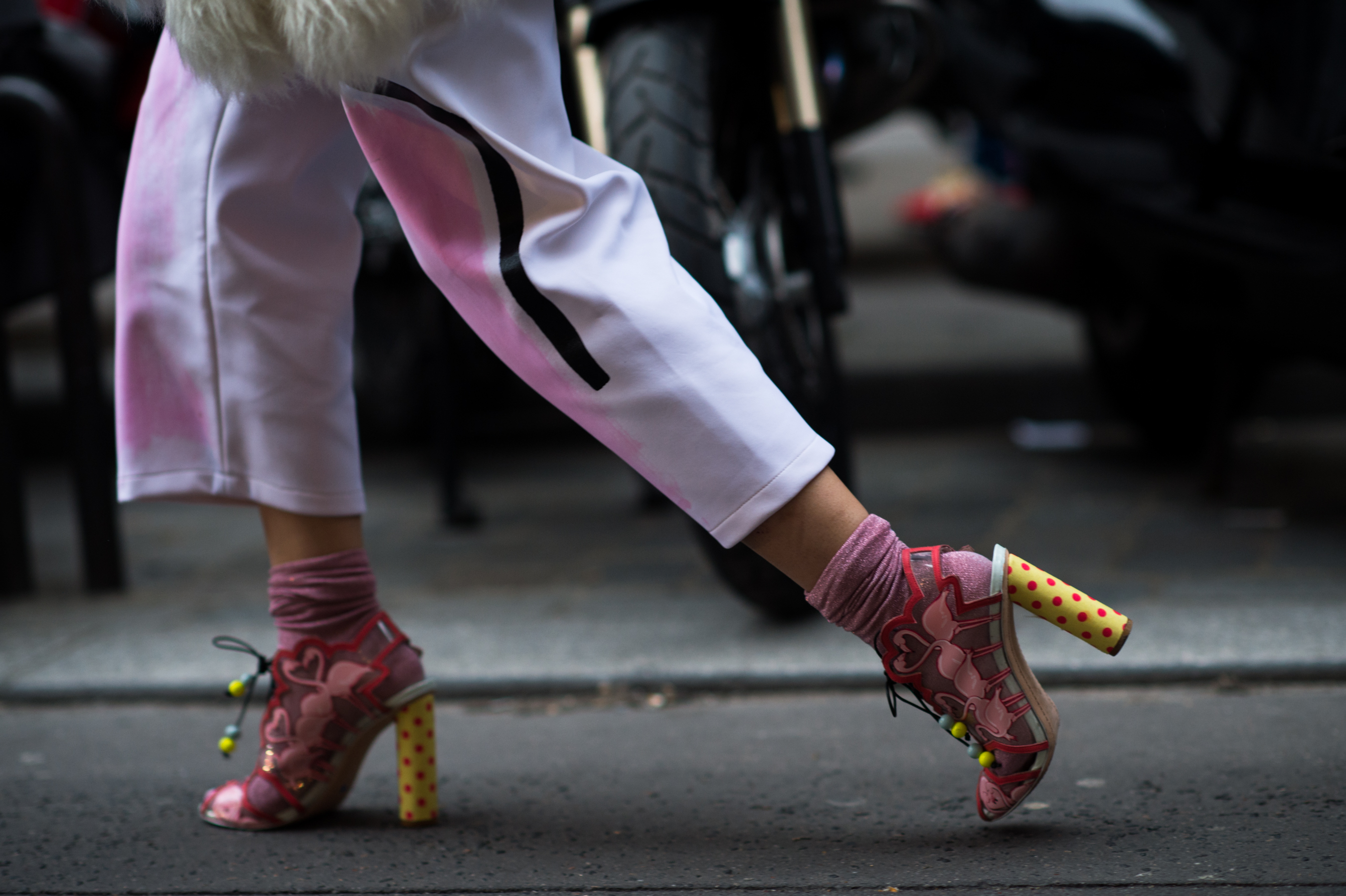 Style Bubble blogger wearing pink shoes