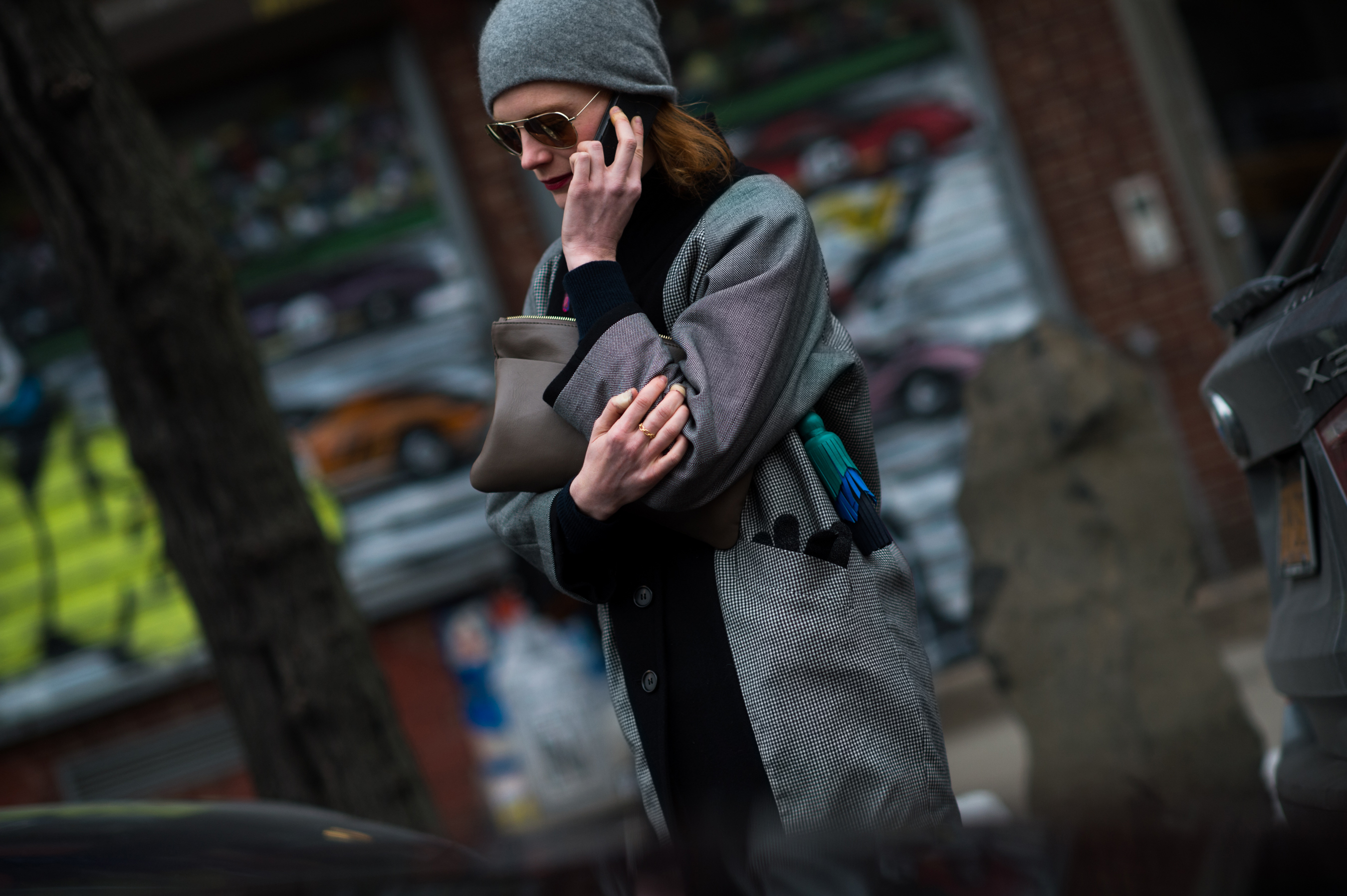 Woman talking on her cell phone