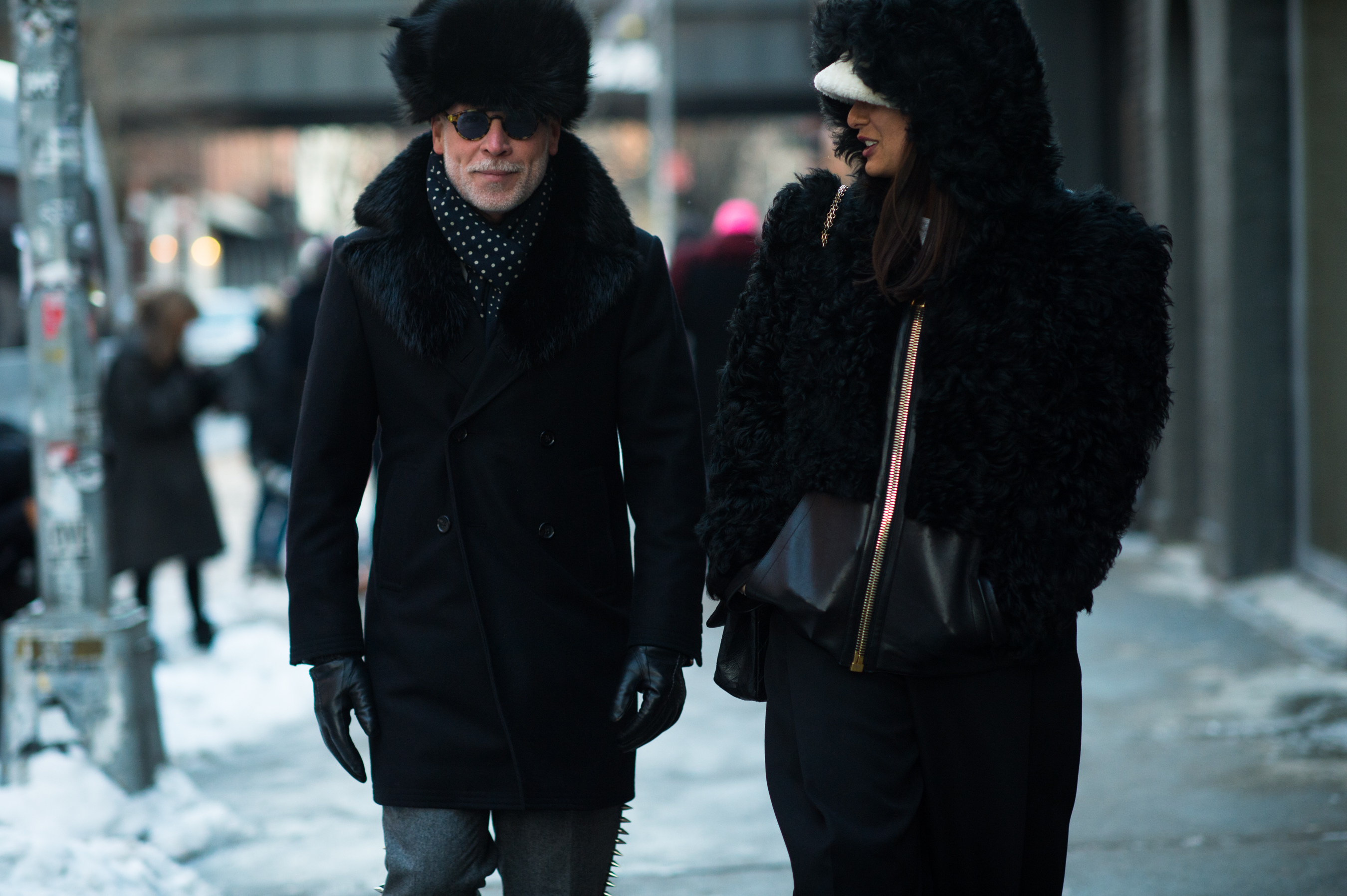 Nick Wooster wearing all black