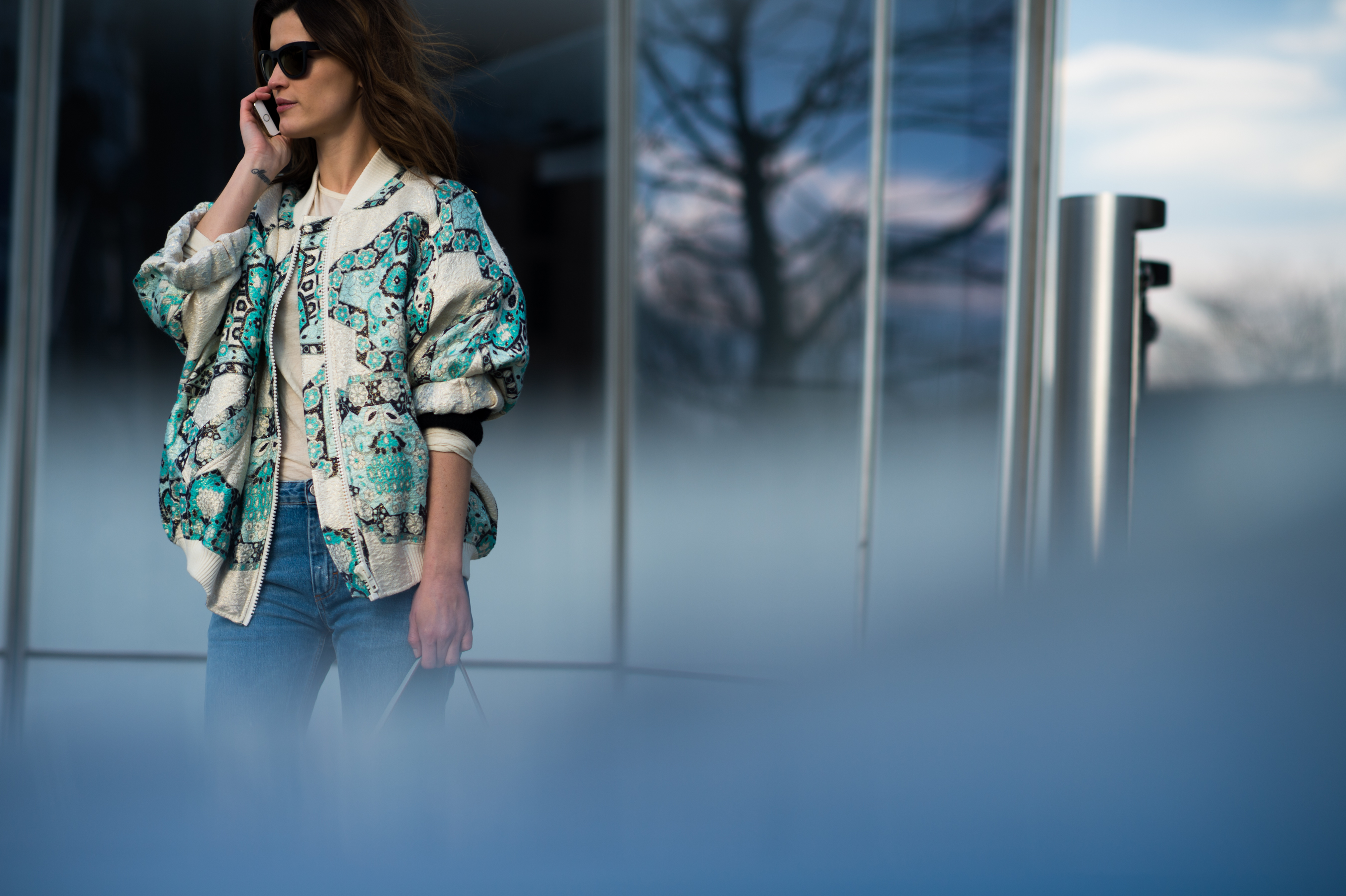 Norwegian model blogger wearing Karen Walker