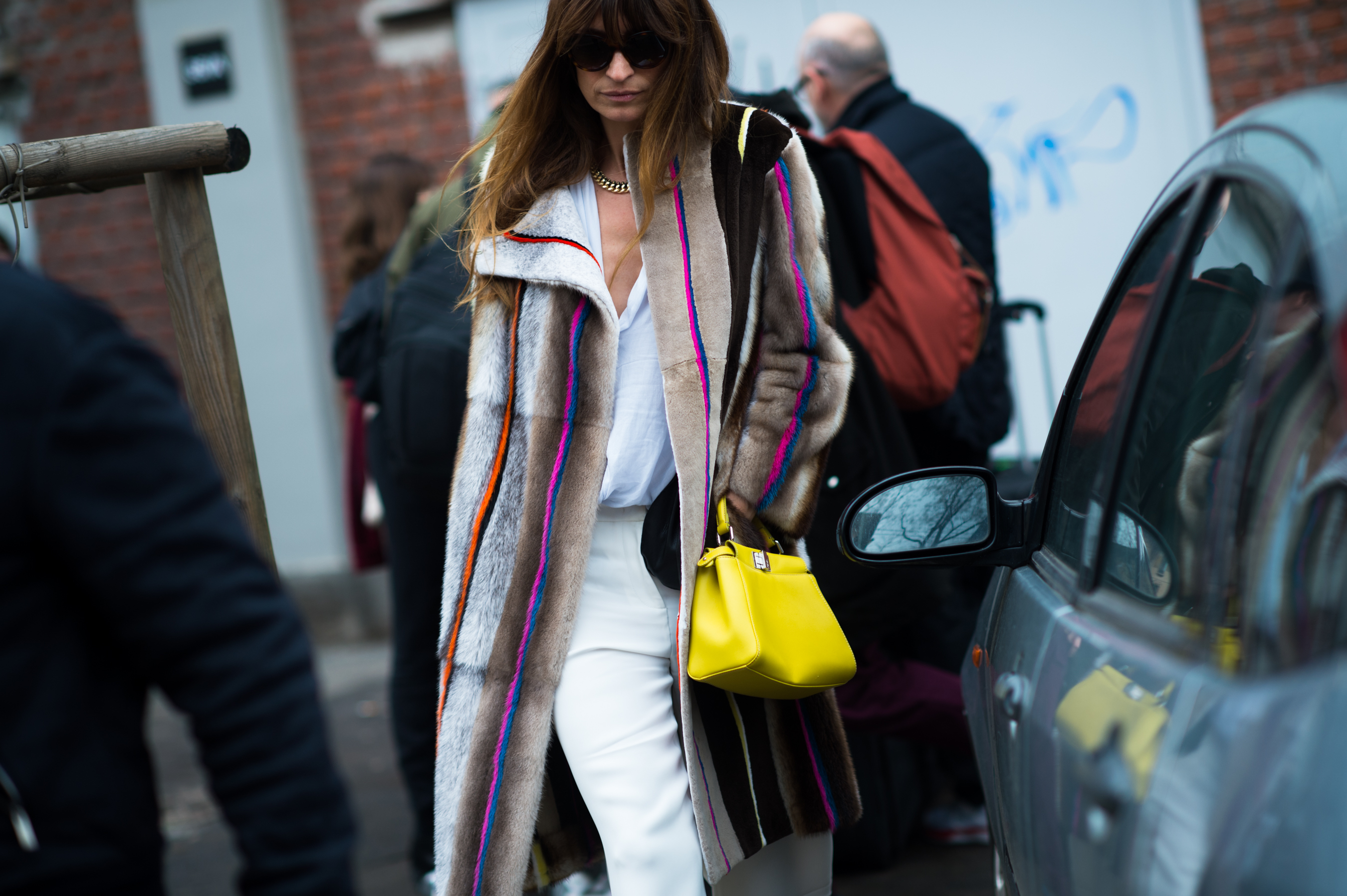 French musician artist wearing all Fendi