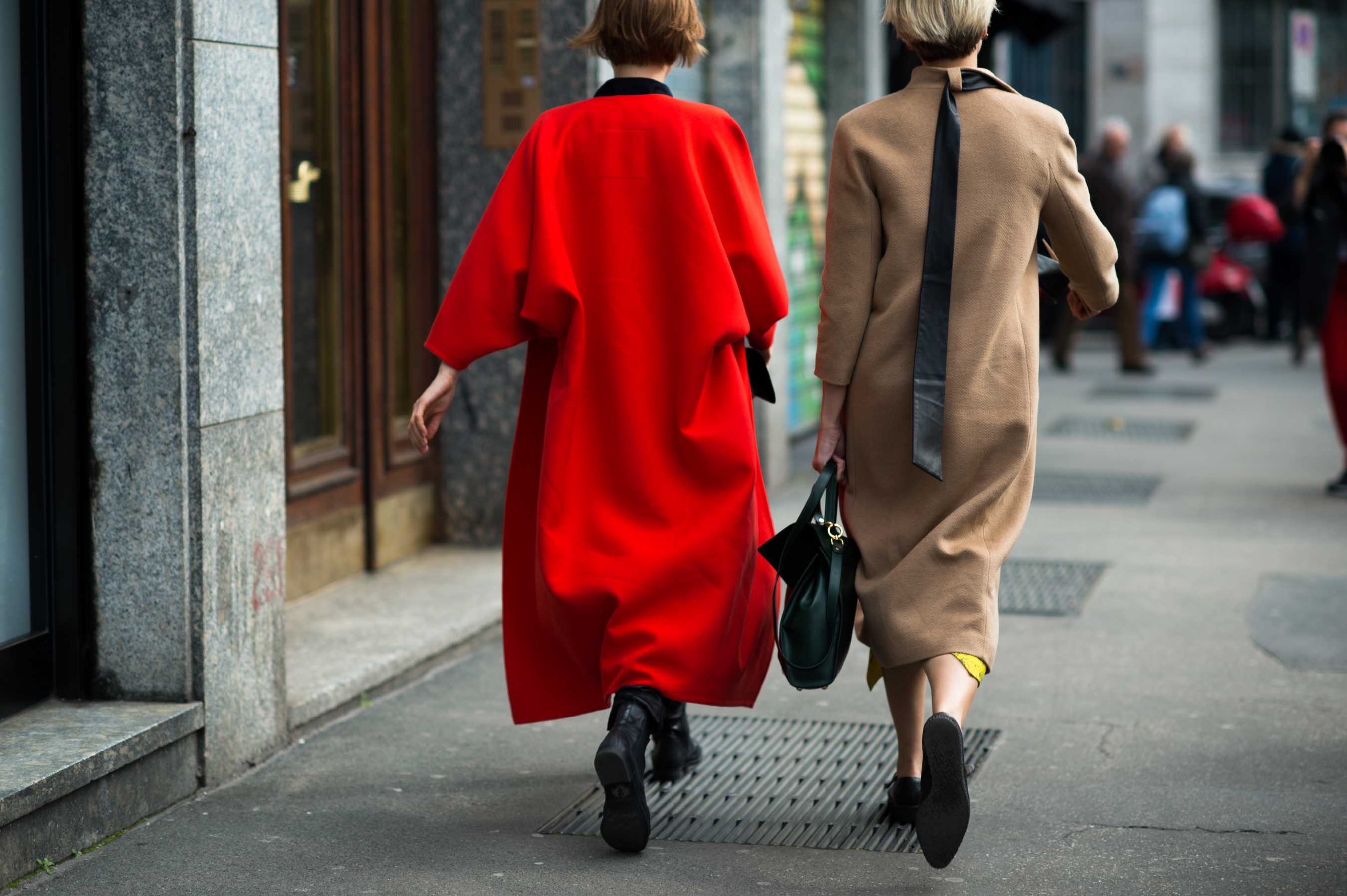 Two Ukrainian Vogue editors on the street