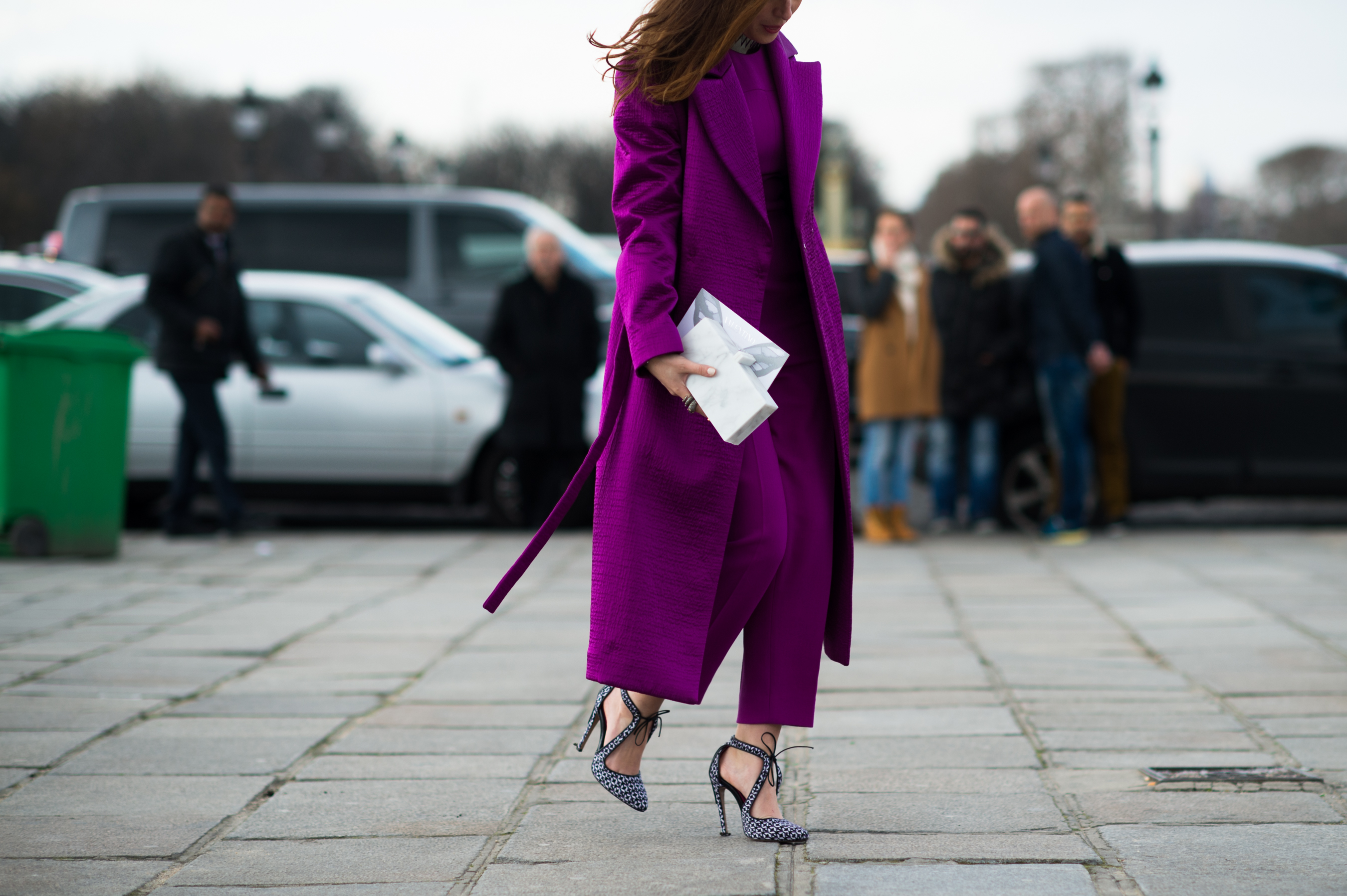 Style.com Arabia editor wearing magenta