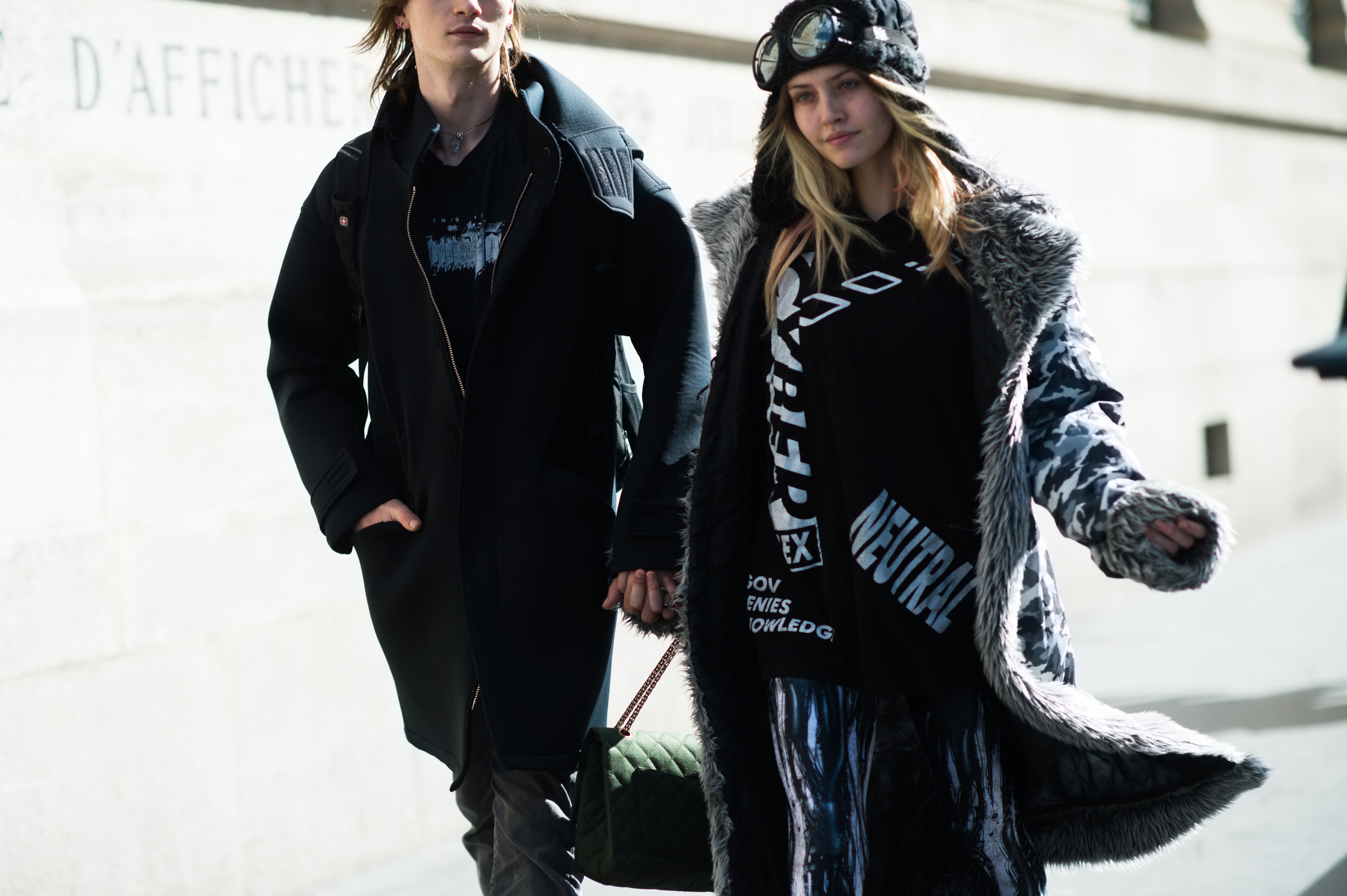 Male model and female model in France