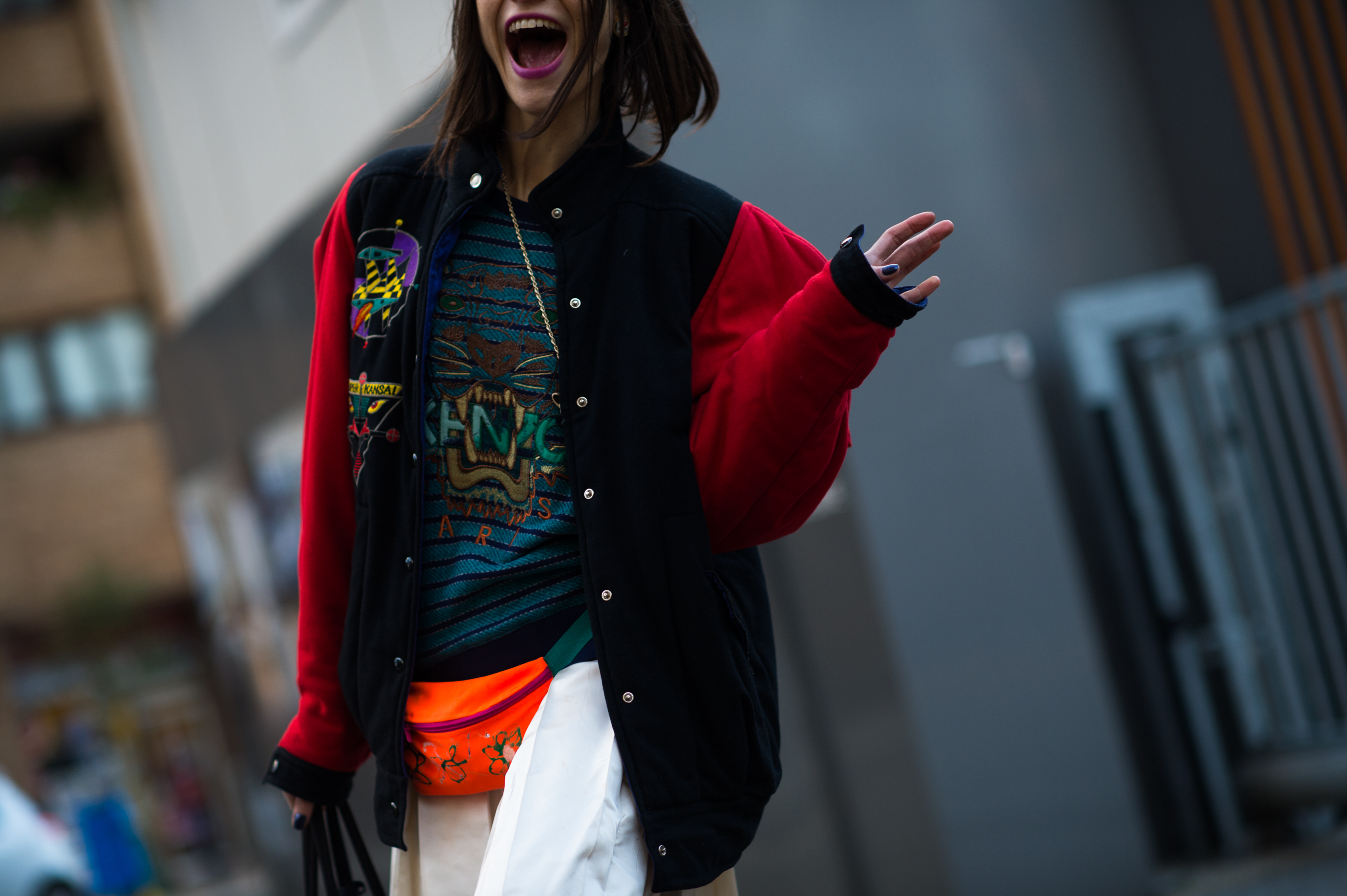 Argentinian model after fashion show