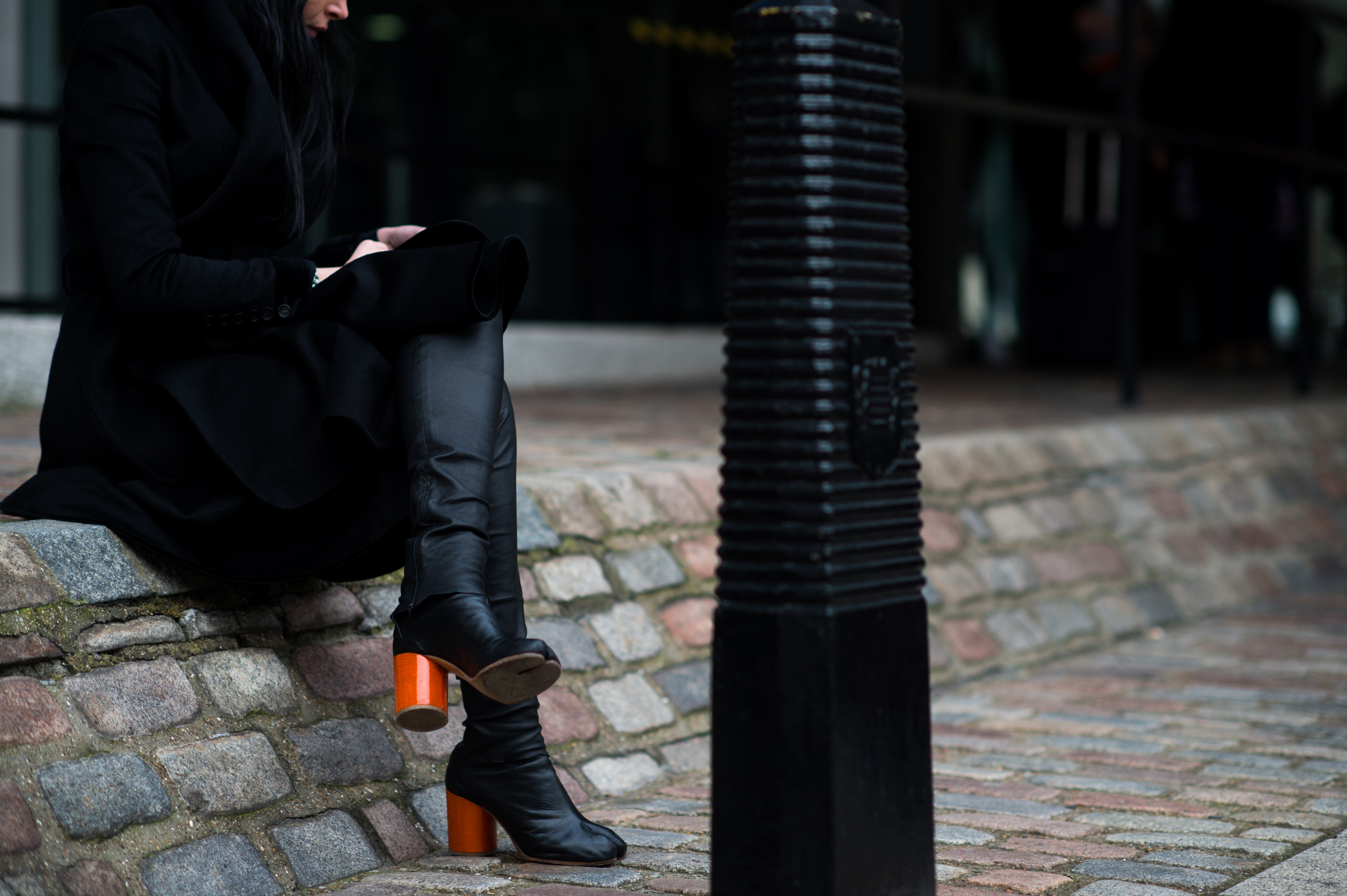 Antonioli buyer wearing all black