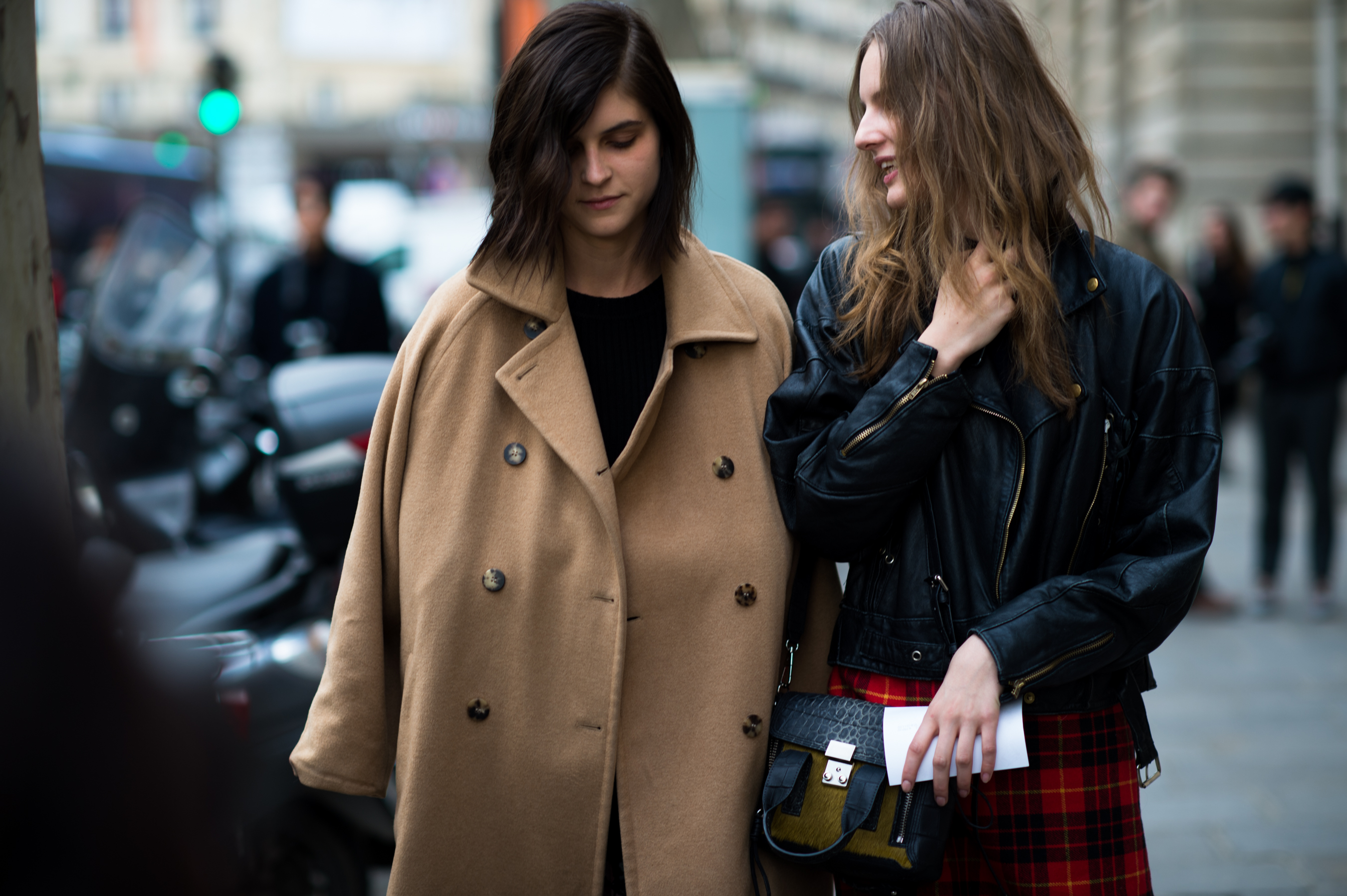 American and Swedish models after show