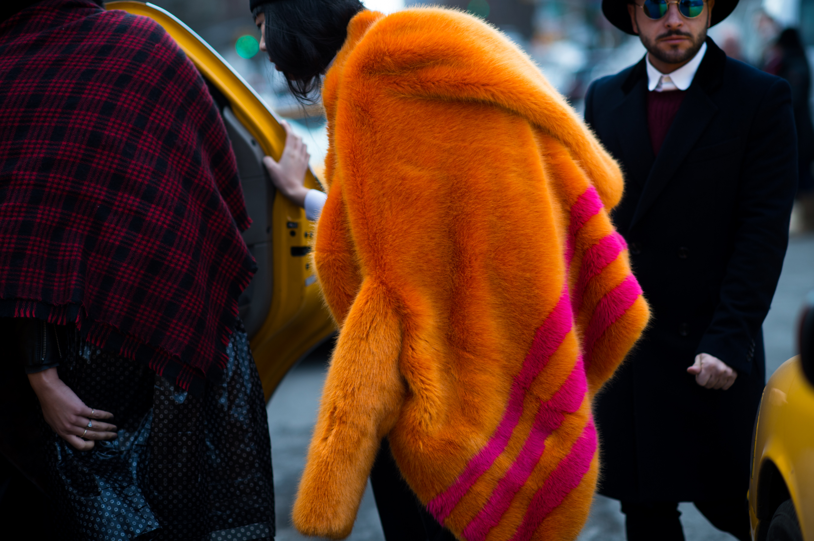 Susie Bubble wearing orange fur