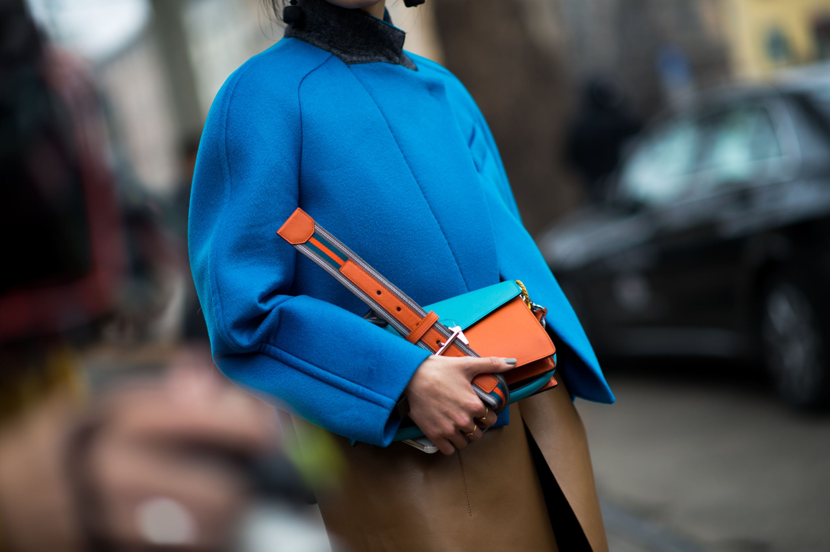 Chinese woman wearing blue jacket