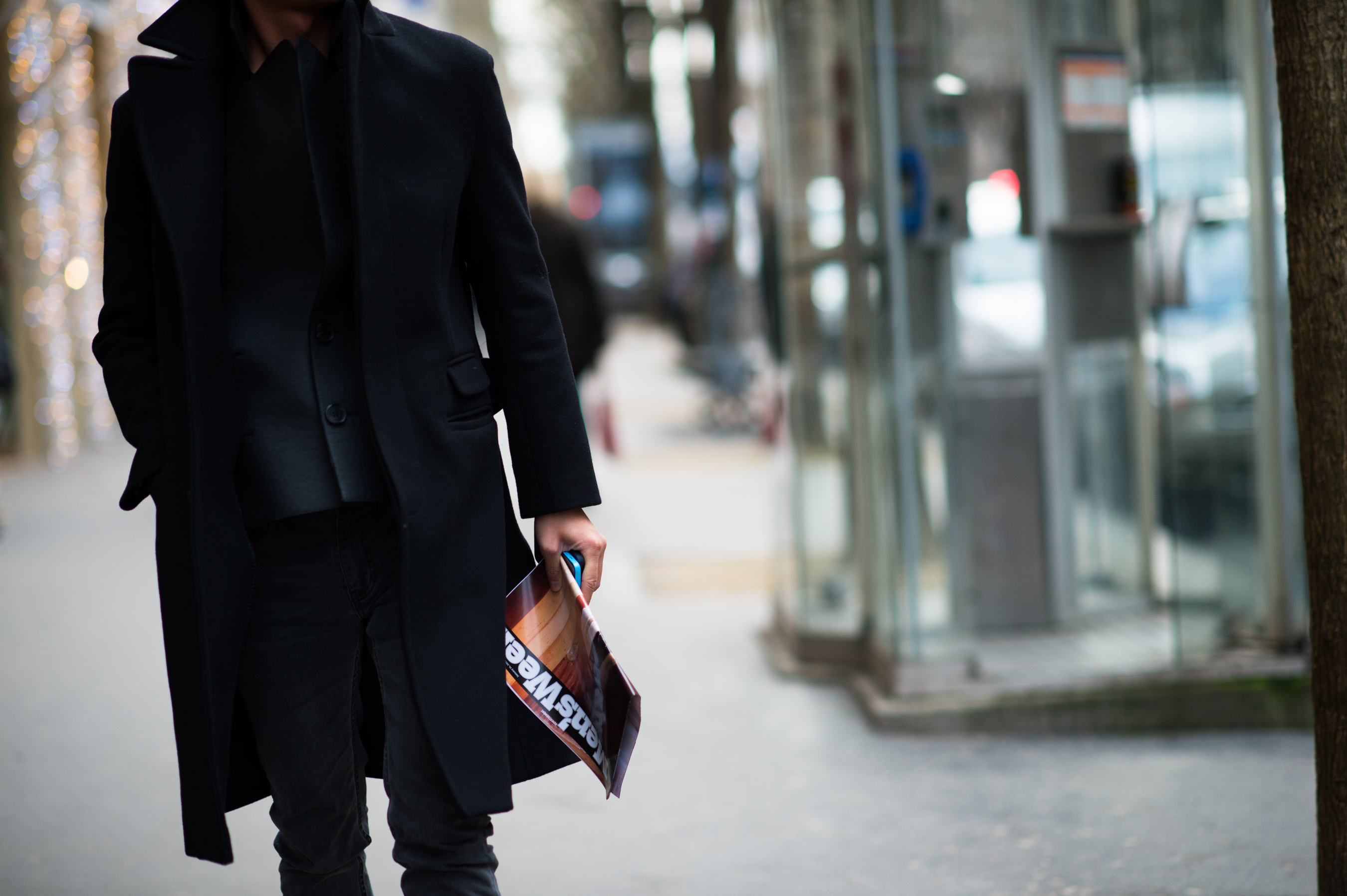 Man wearing all black in France