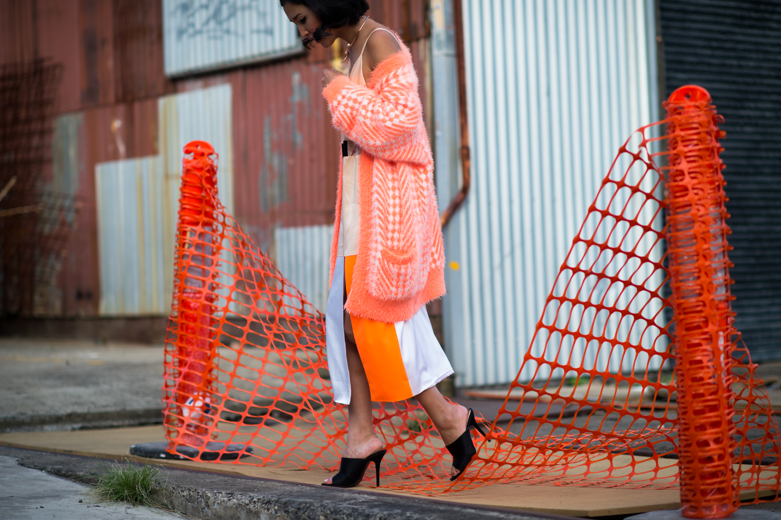 Gary Pepper Vintage blogger wearing orange