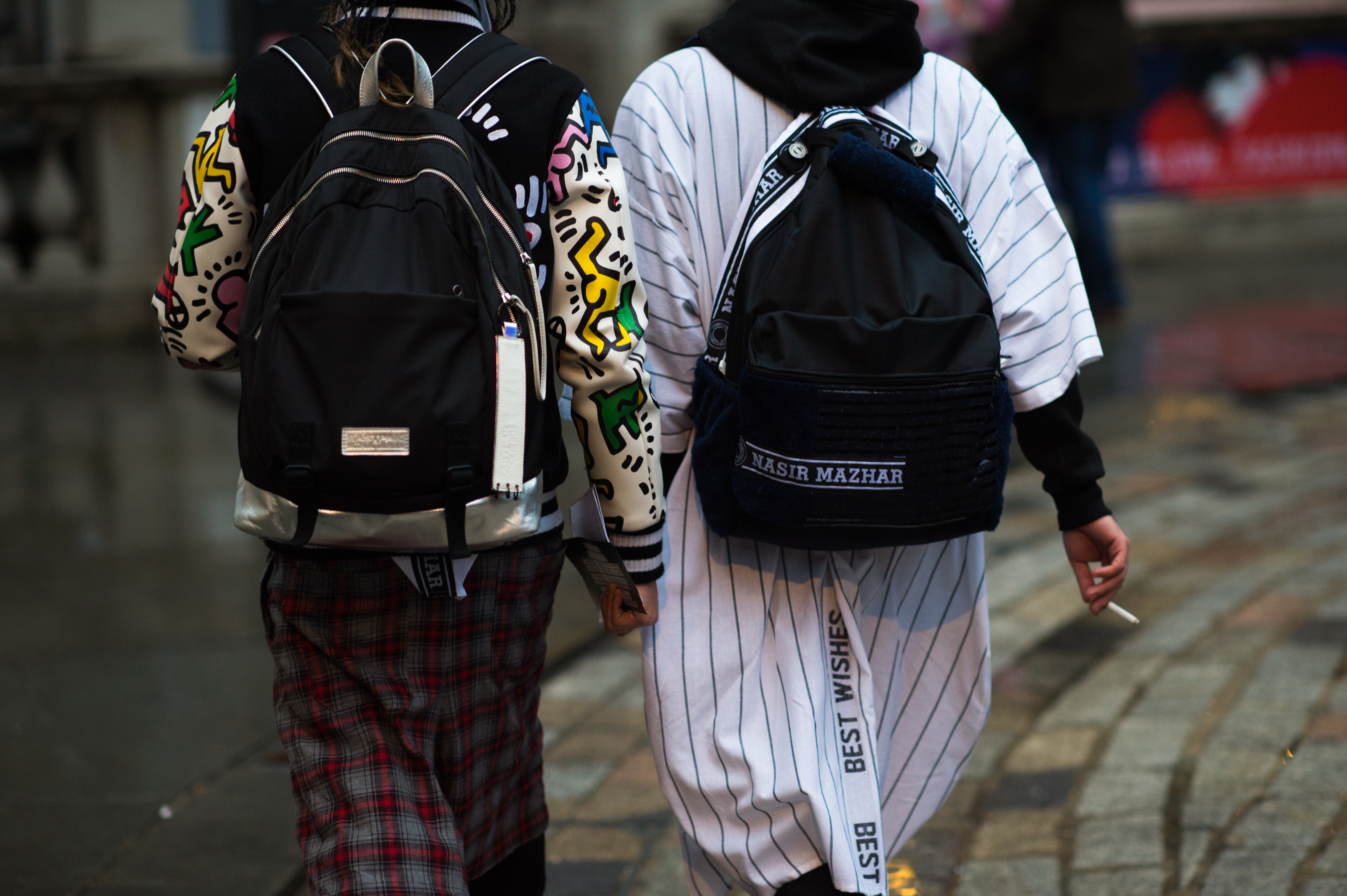 Two men wearing streetwear