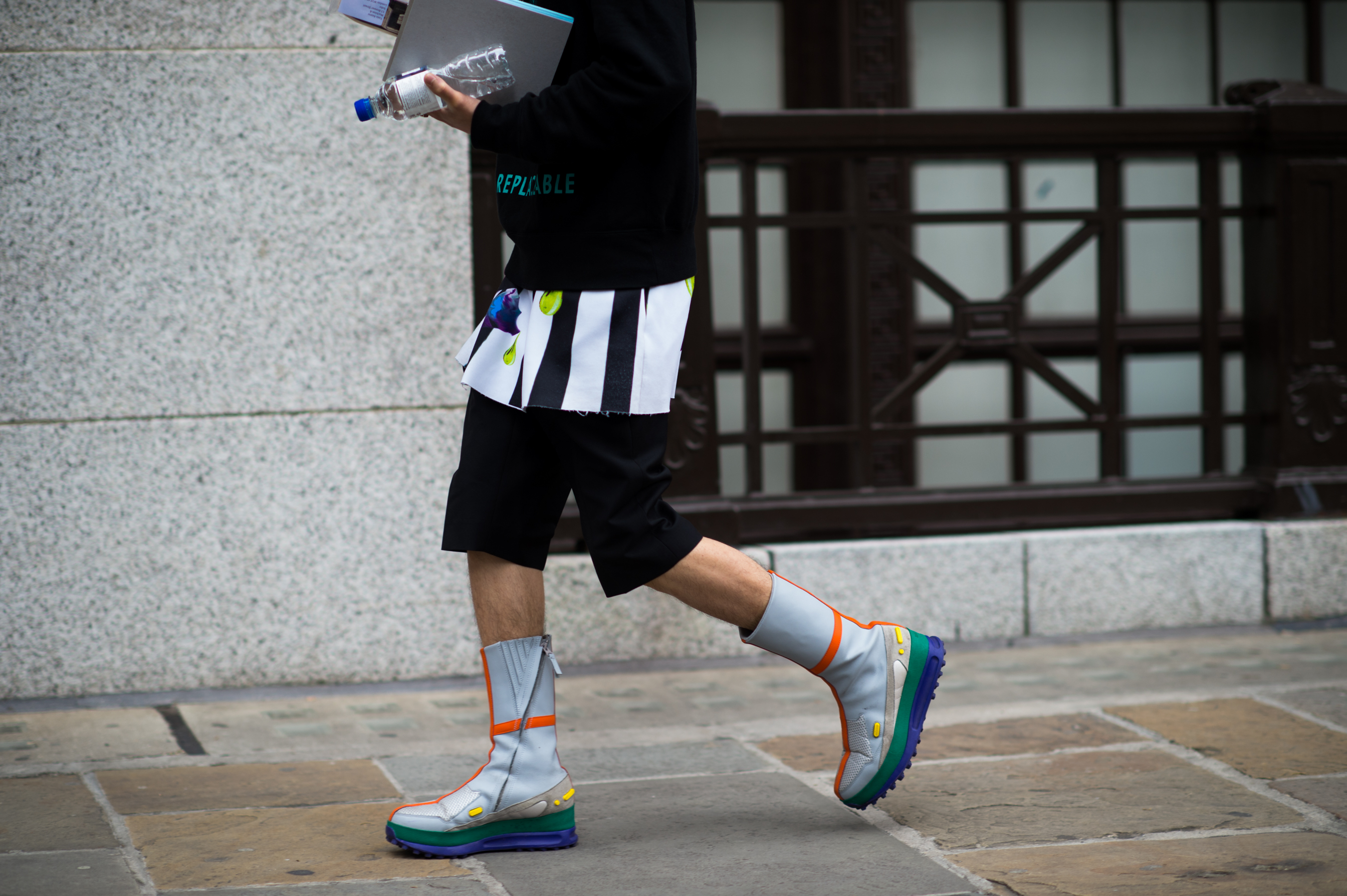 Japanese man wearing Cav Empt and Raf Simons