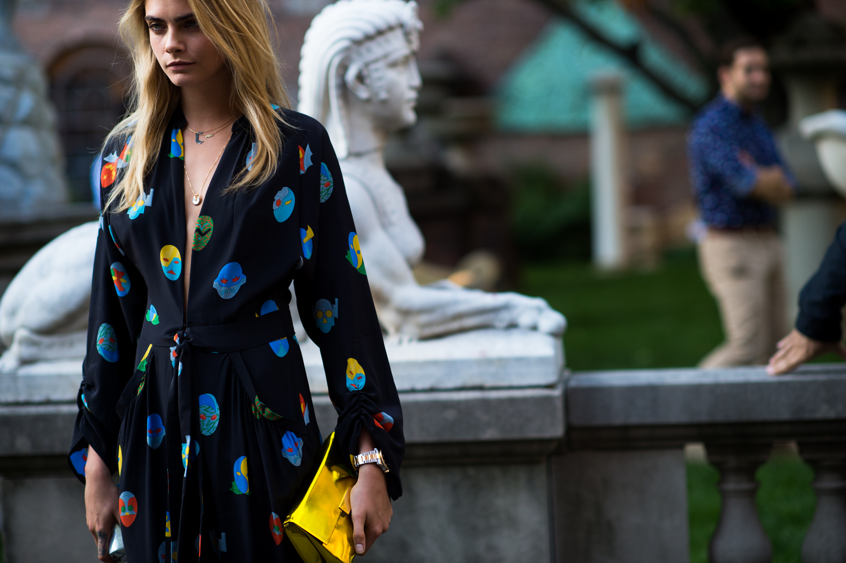 British model wearing new jumpsuit