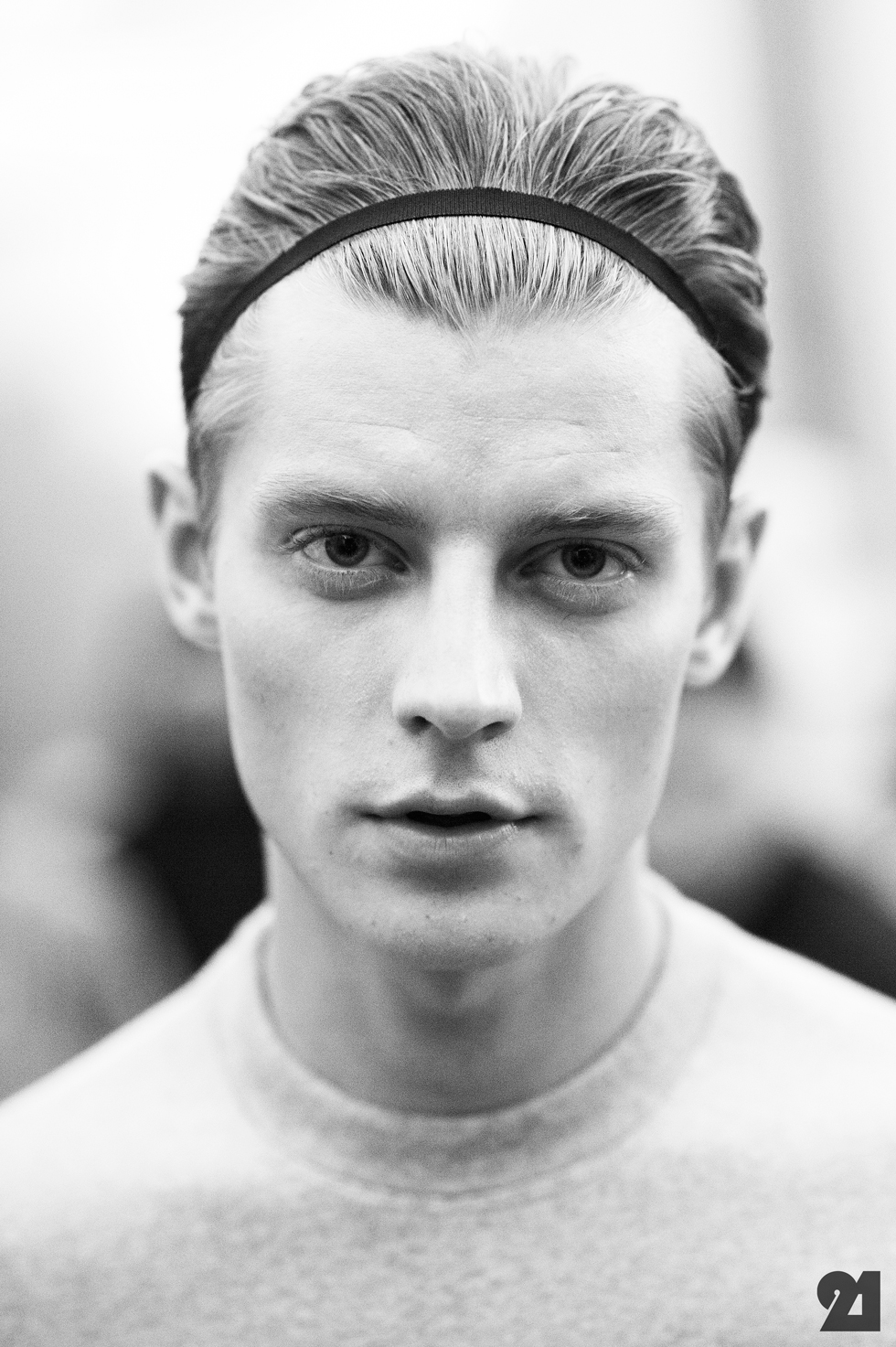 Latvian male model Janis Ancens portrait