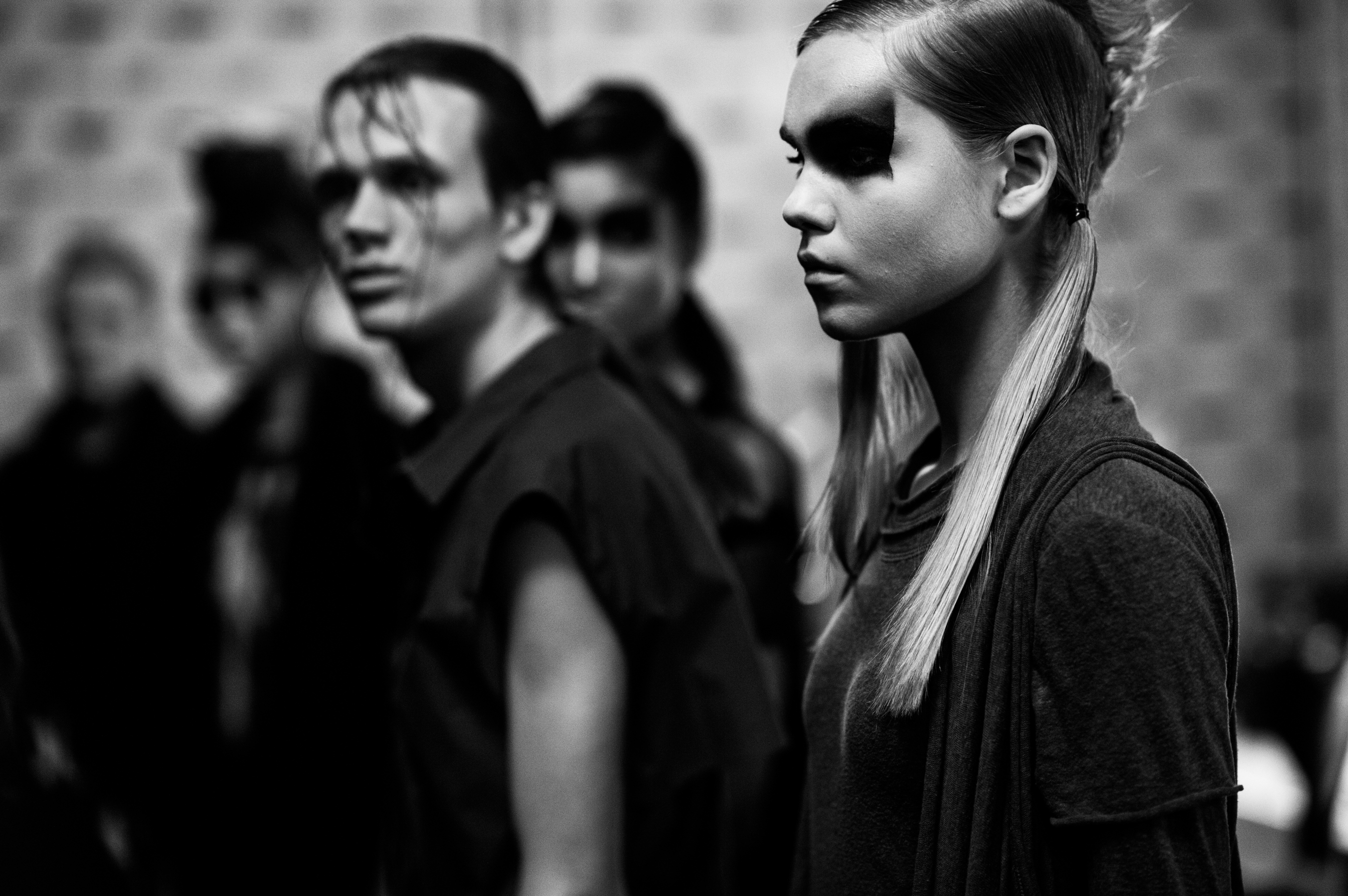 Danish male and female models before the show