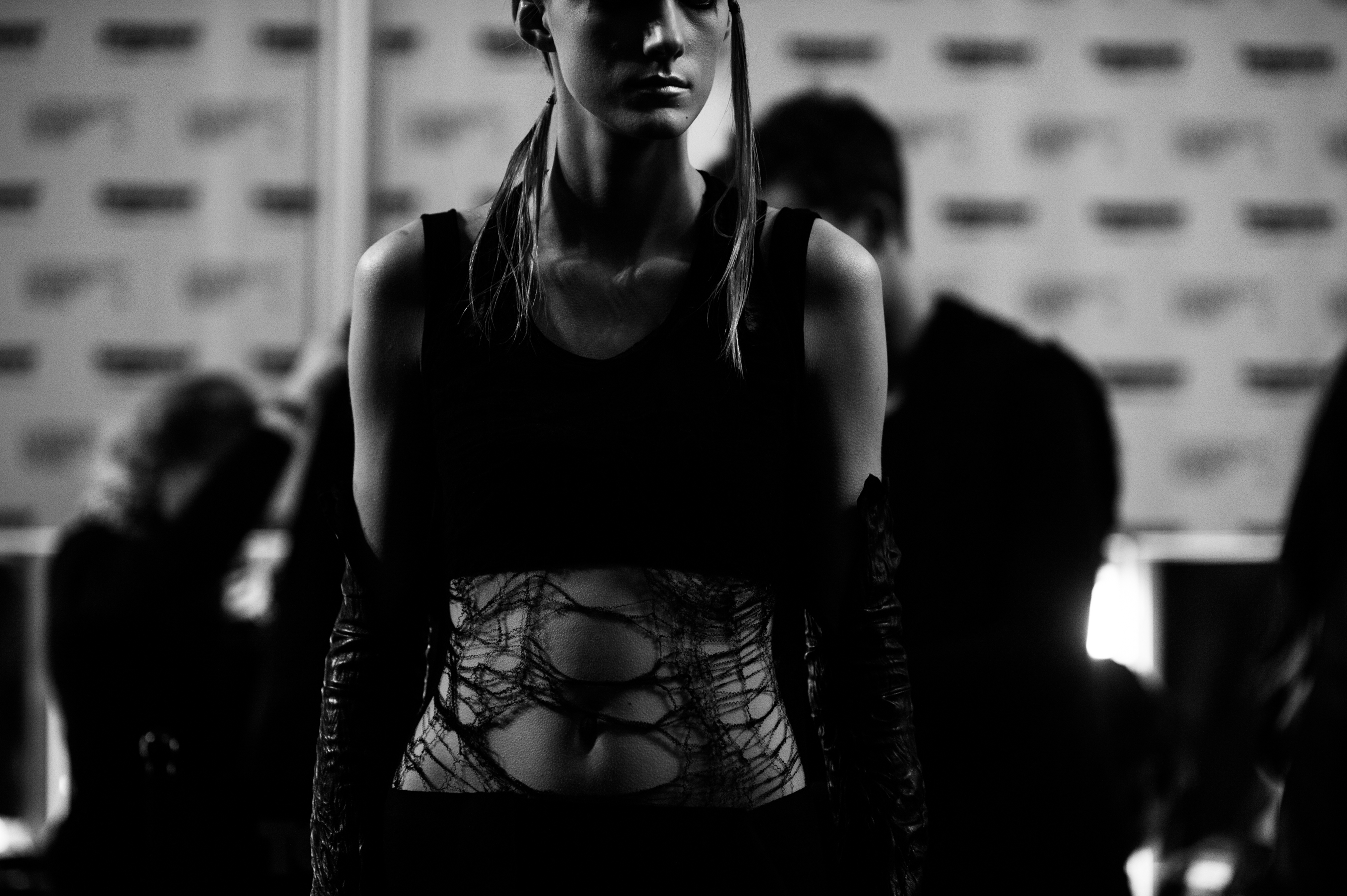 Danish model wearing a destroyed top