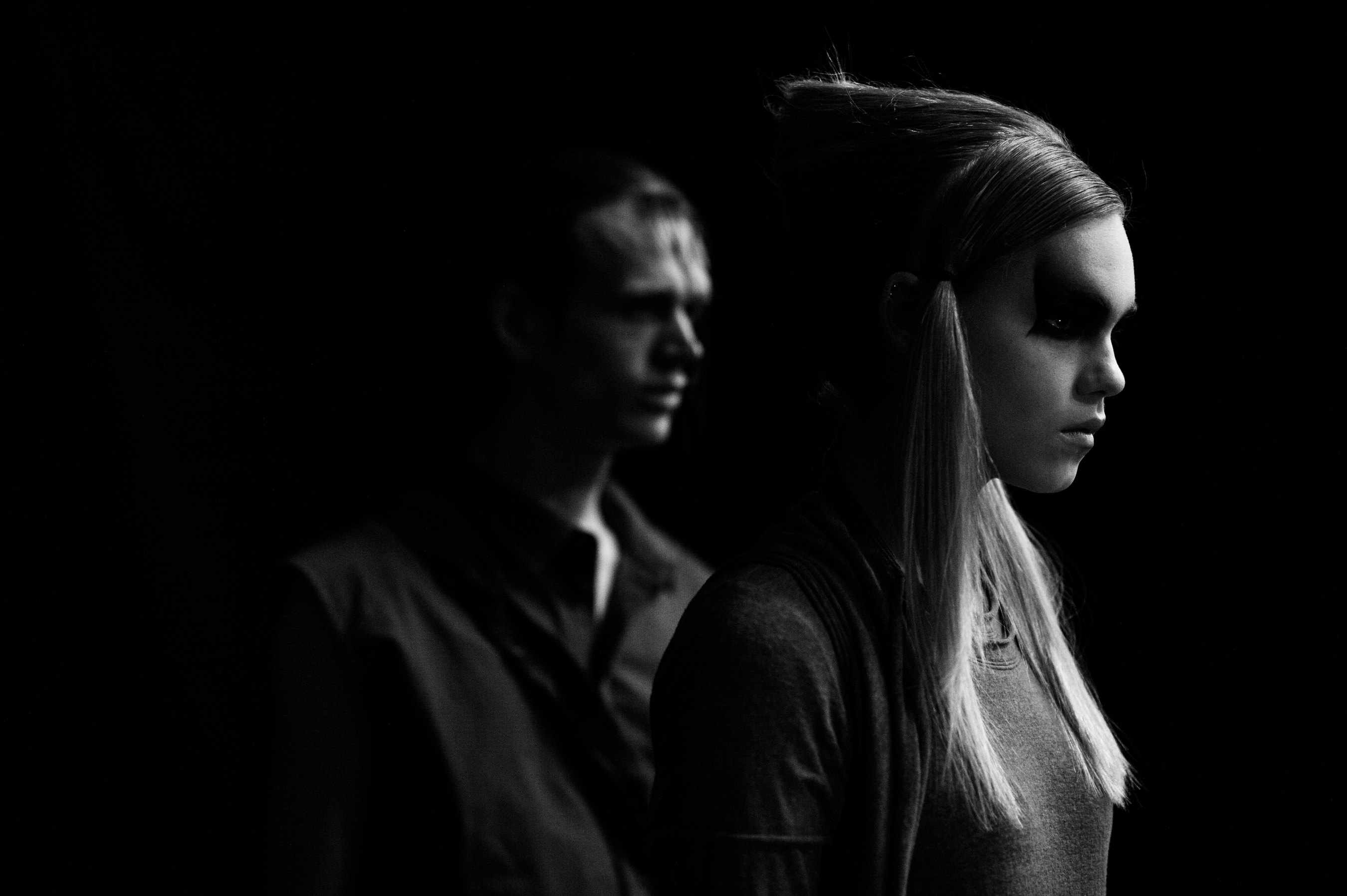 Danish male and female models before fashion show