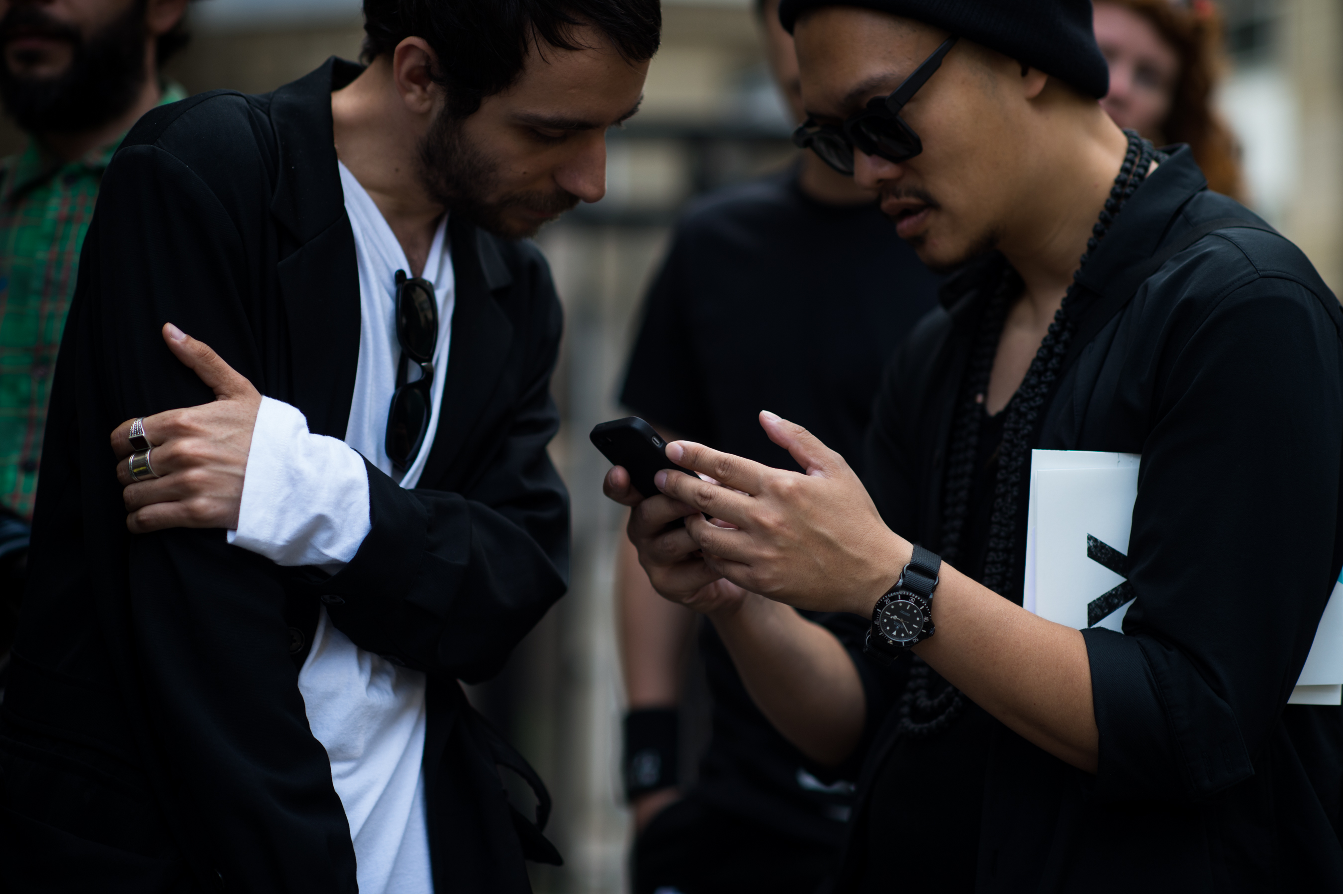 Acronym designer wearing Kuboraum sunglasses