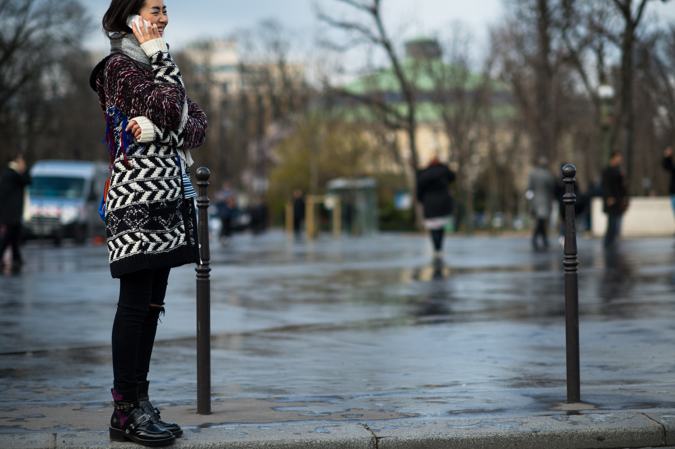 Chinese model after the Chanel show