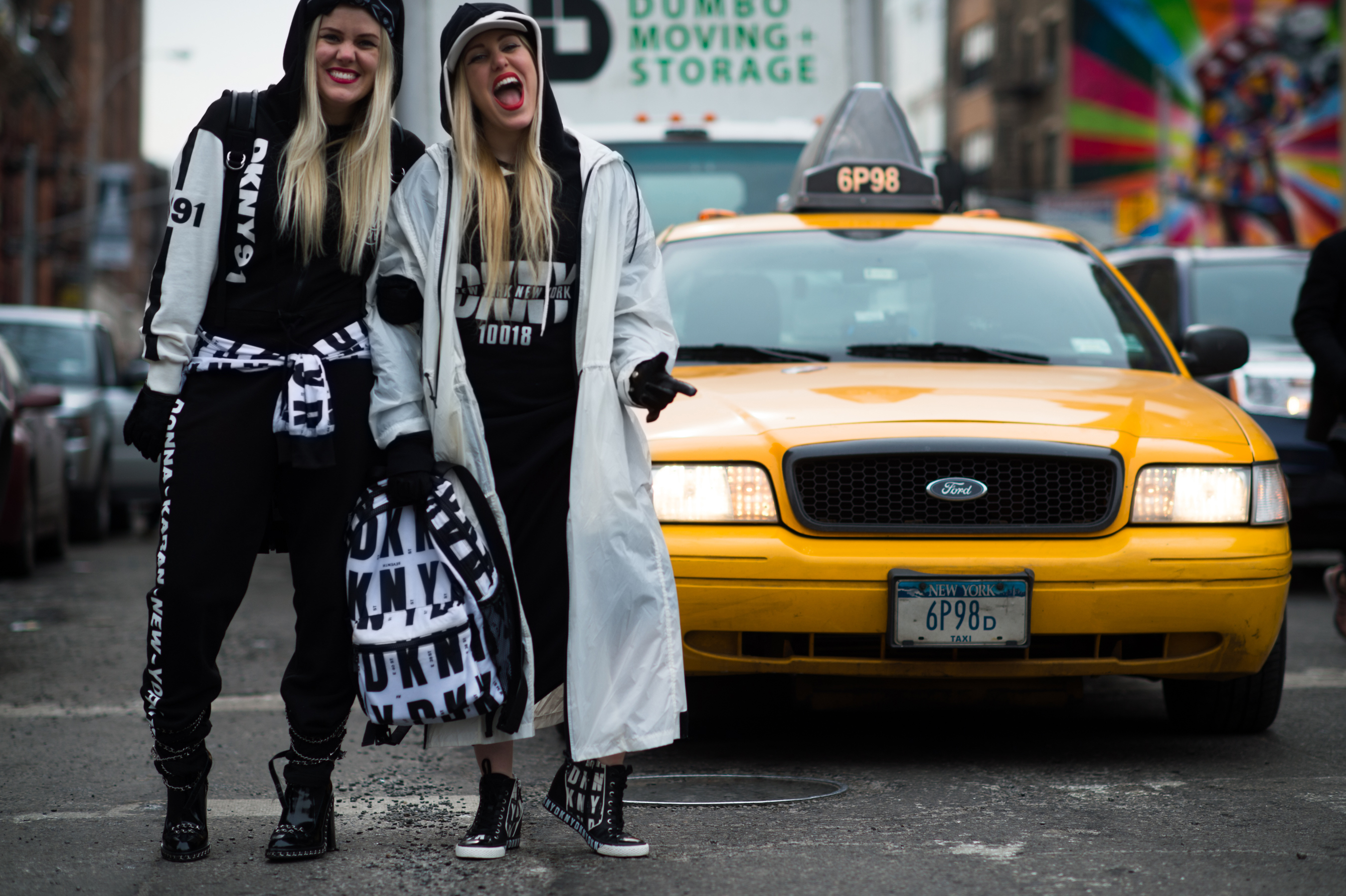 Canadian blogger twins wearing DKNY and Chanel