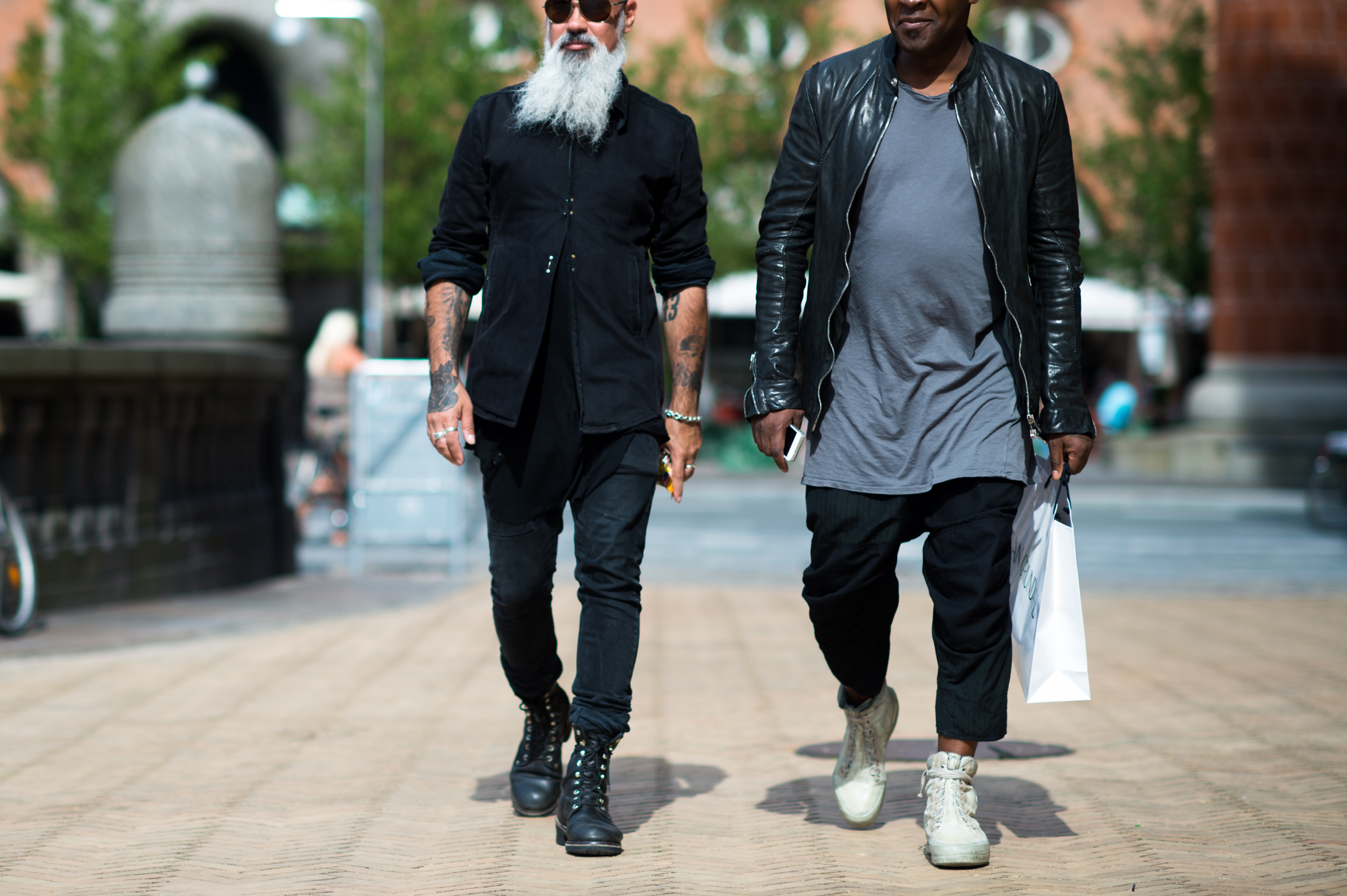 Two men wearing all black in CPH