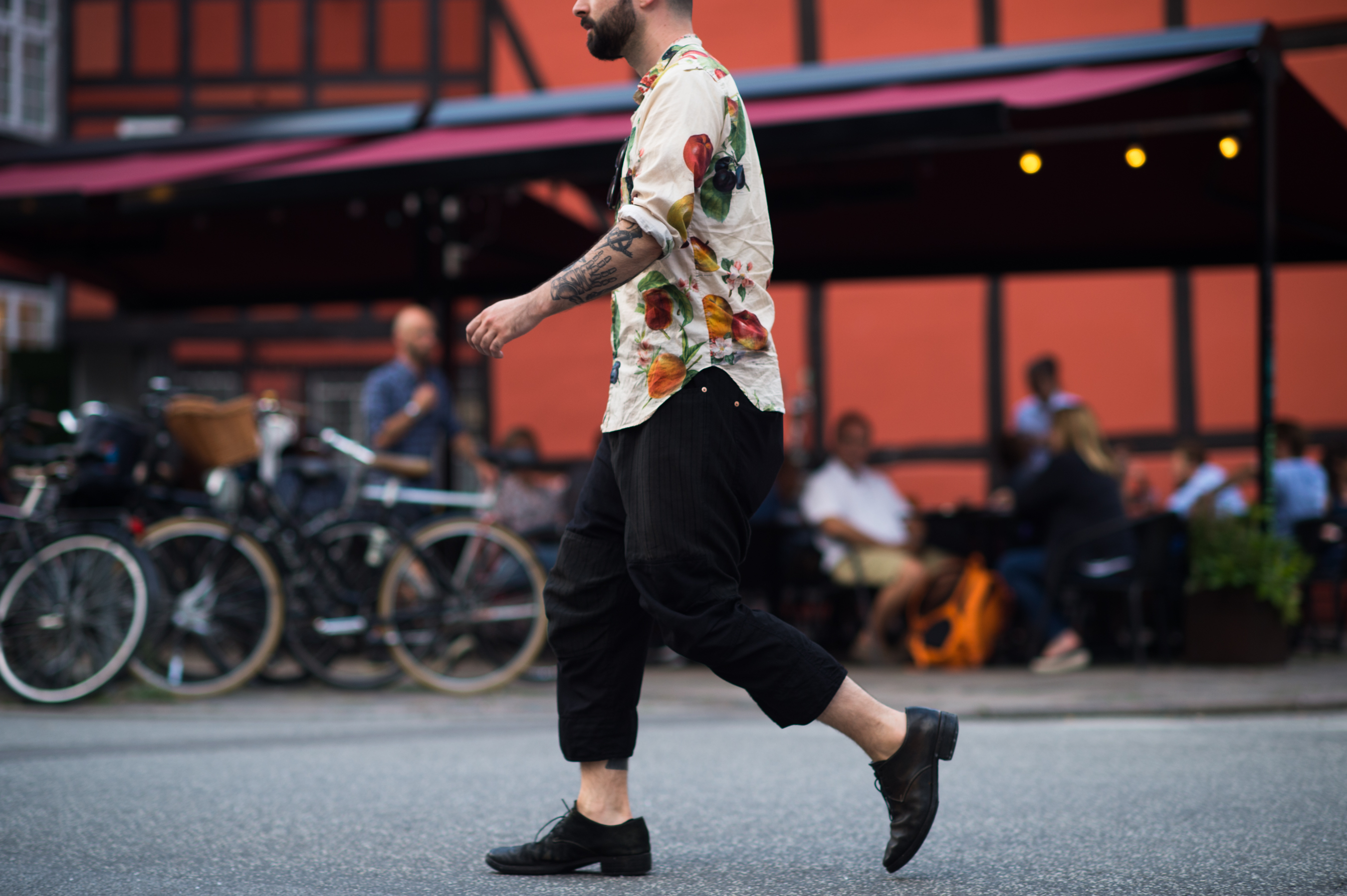 American man wearing Paul Harnden