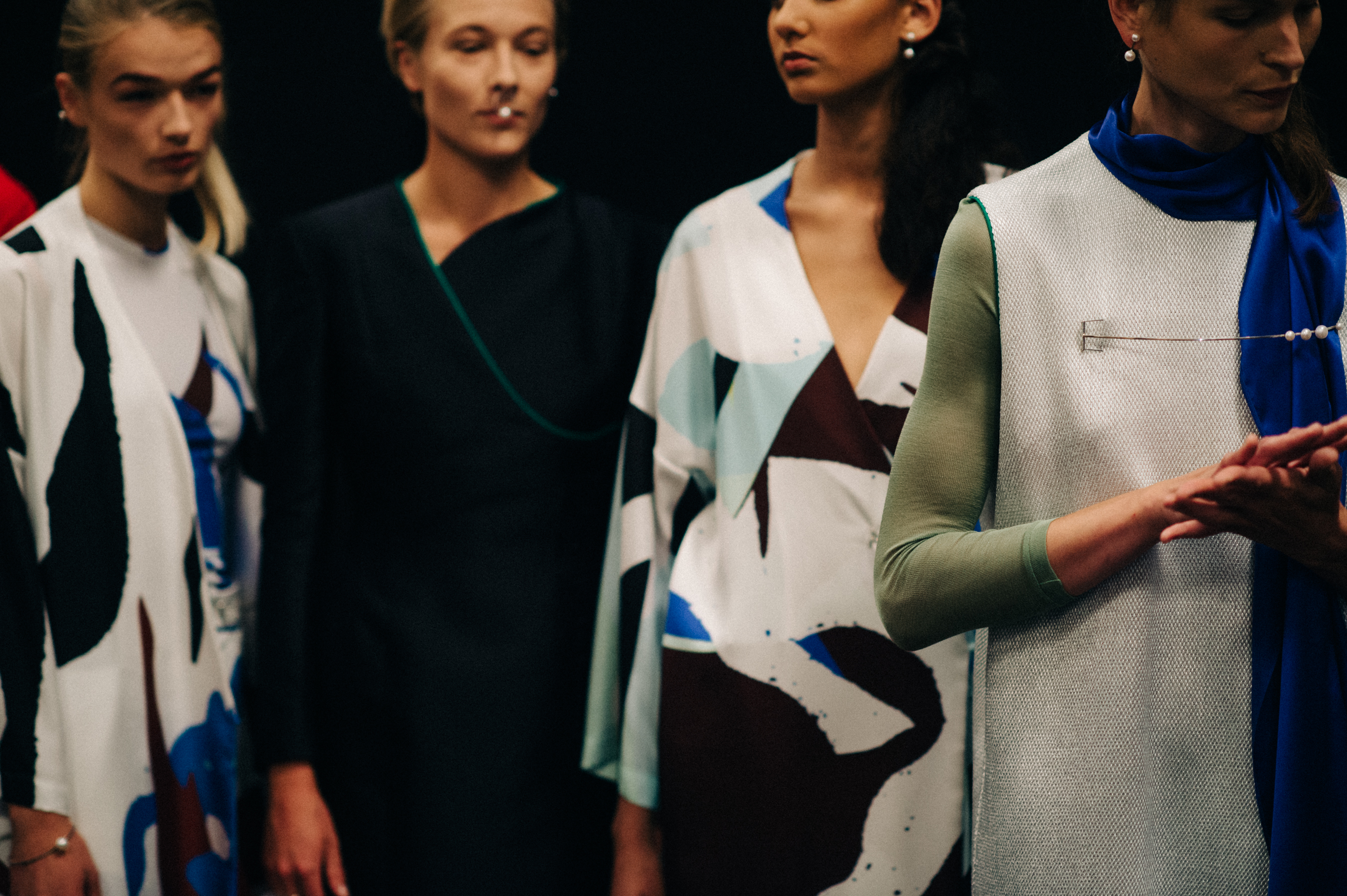 Danish models in Line-Up before the show
